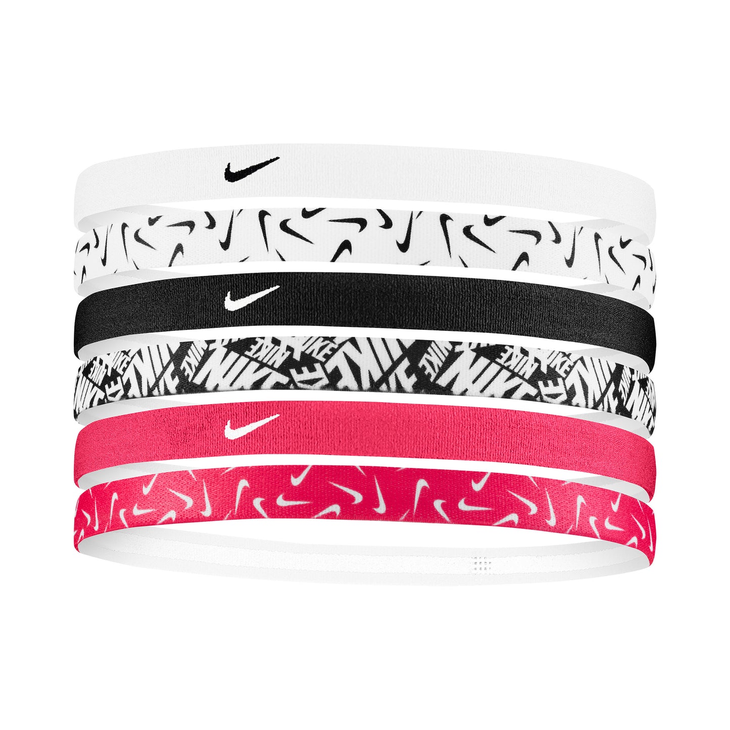 Nike Printed Čelenka 6ks balení Unisex - růžová, vícebarevné