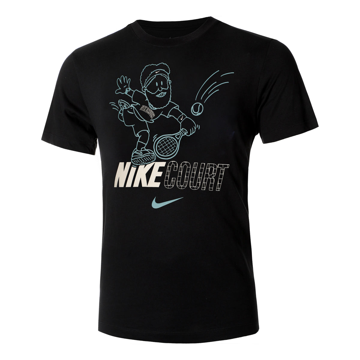 Nike Court Dri-Fit Tričko Muži - černá, vícebarevné
