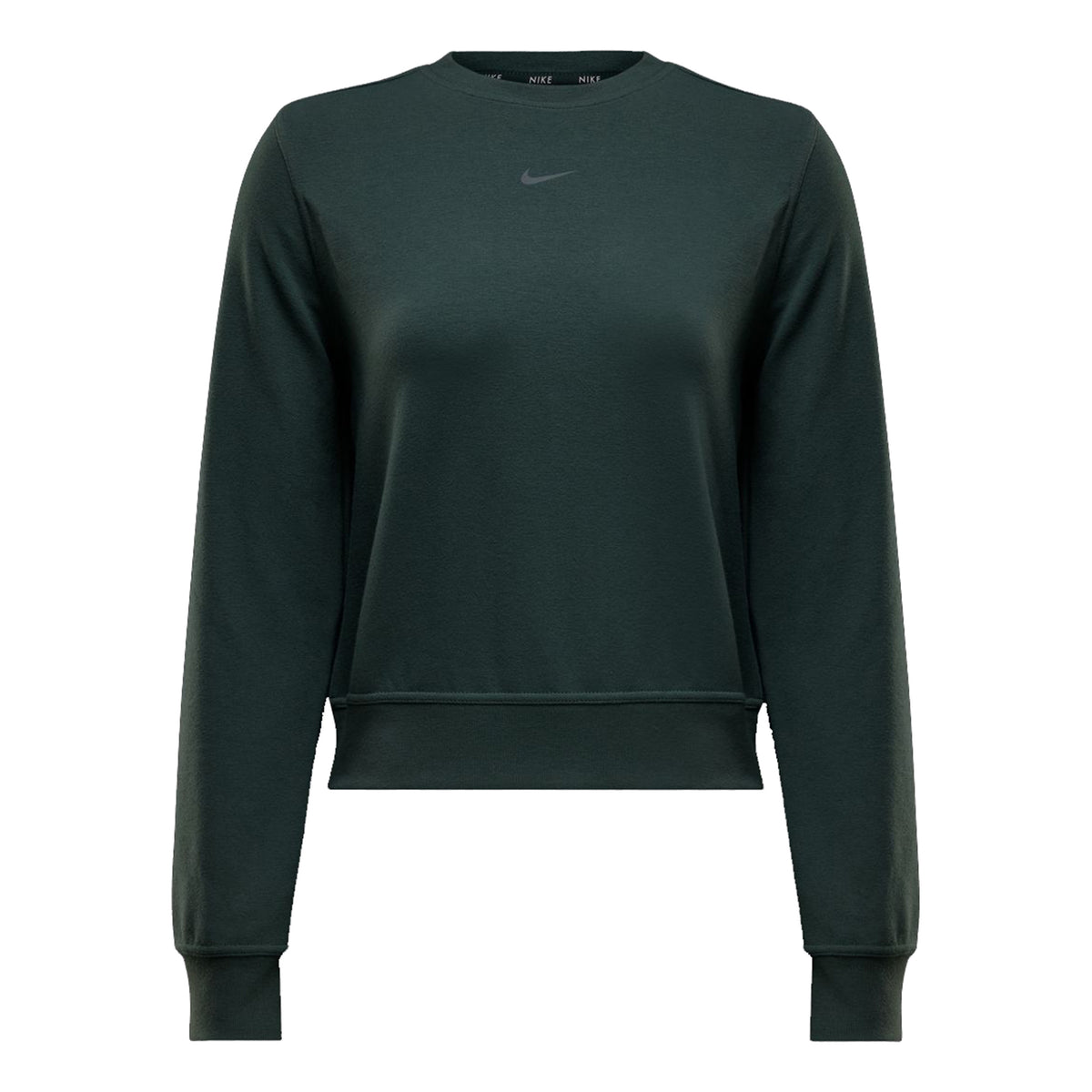 Nike Dri-Fit One Crew Mikina Dámy - zelená, černá