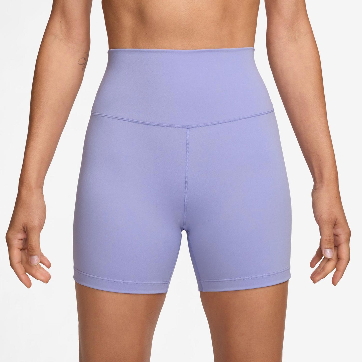 Nike Dri-Fit One High-Waisted 5in Biker Šortky - šeříková, černá