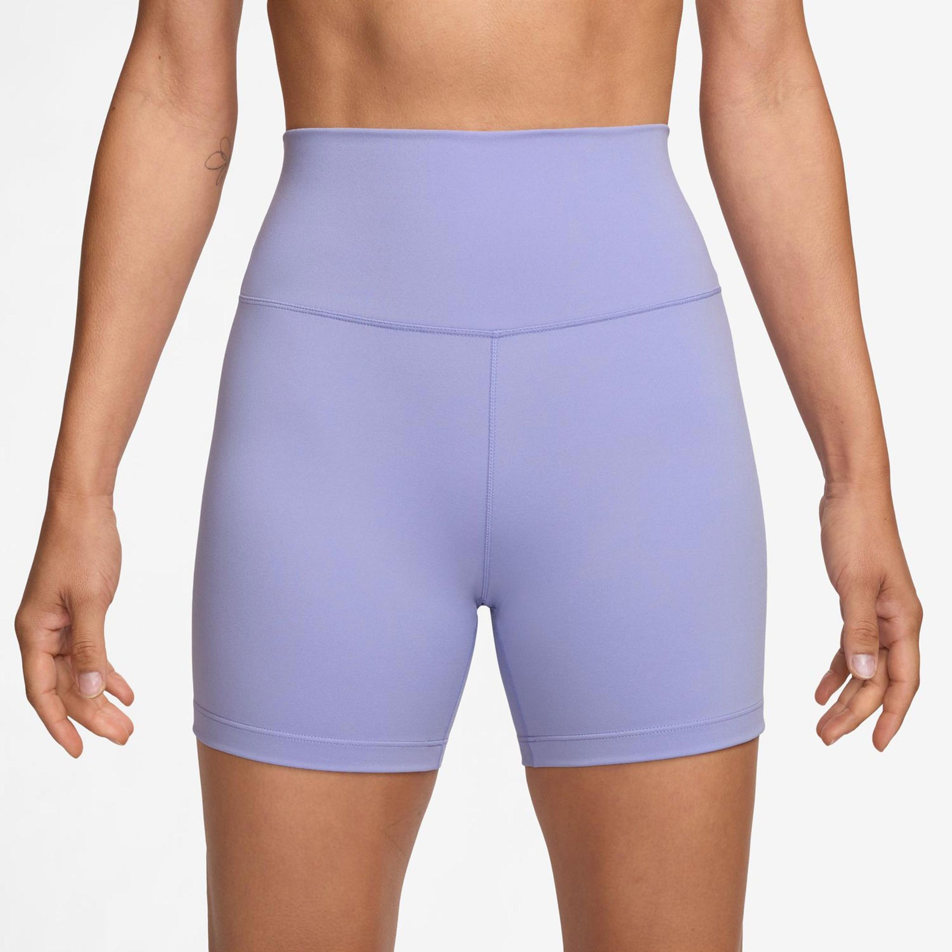 Nike Dri-Fit One High-Waisted 5in Biker Šortky - šeříková, černá