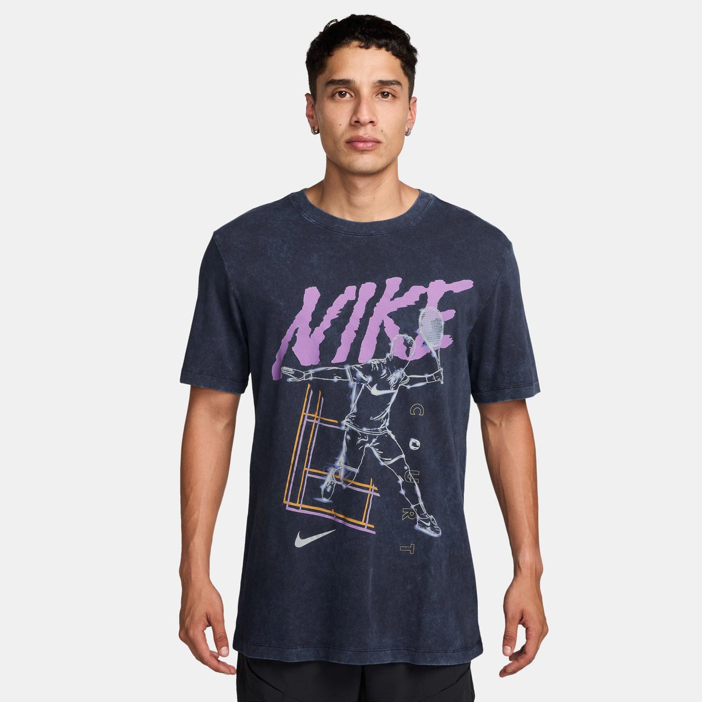 Nike Court Tričko Muži-Tmavě Modrá,Šeříková
