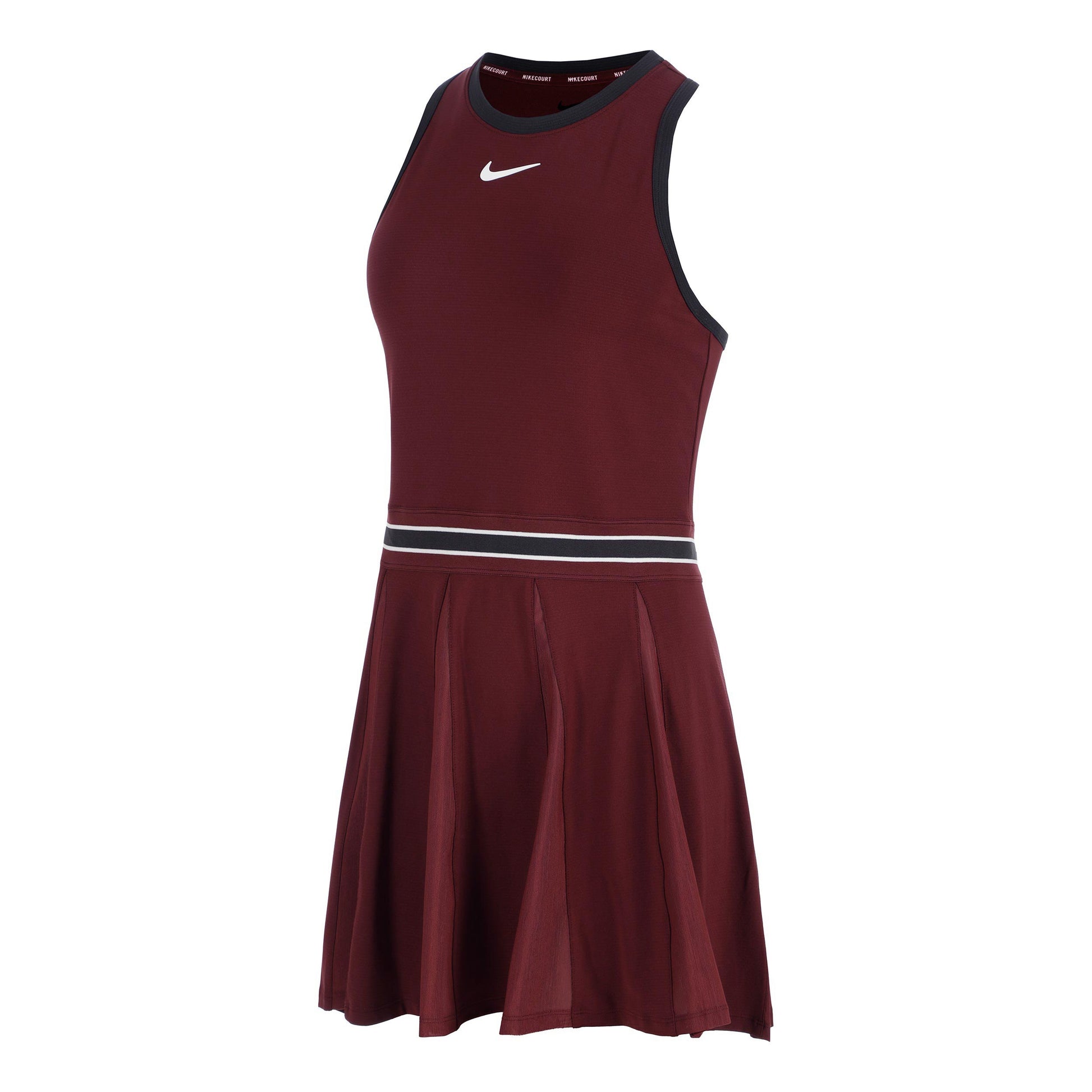 Nike Court Dri-FIT Slam Šaty Dámy-Tmavě Červená