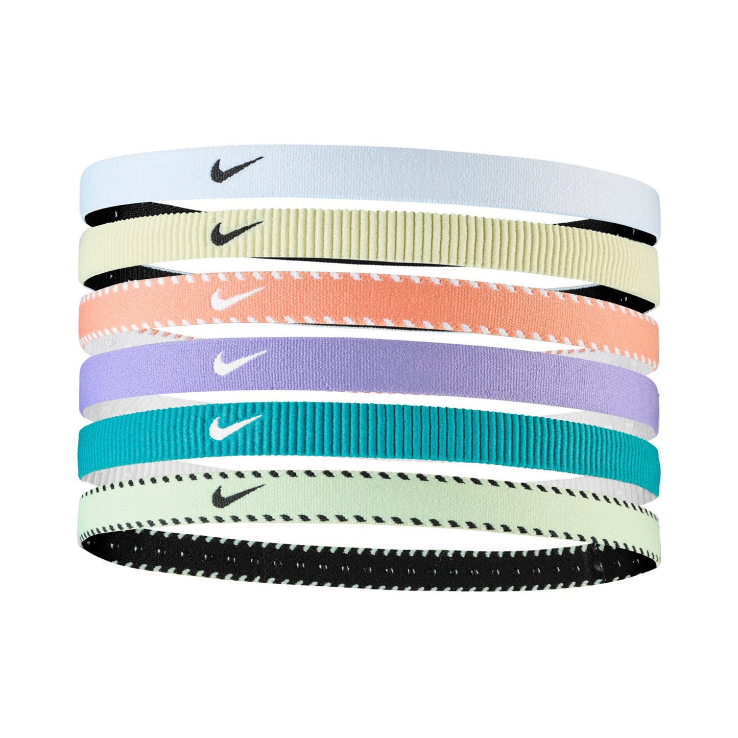Nike Nike Flex Classic Čelenka 6ks Balení-Fialová,Bílá