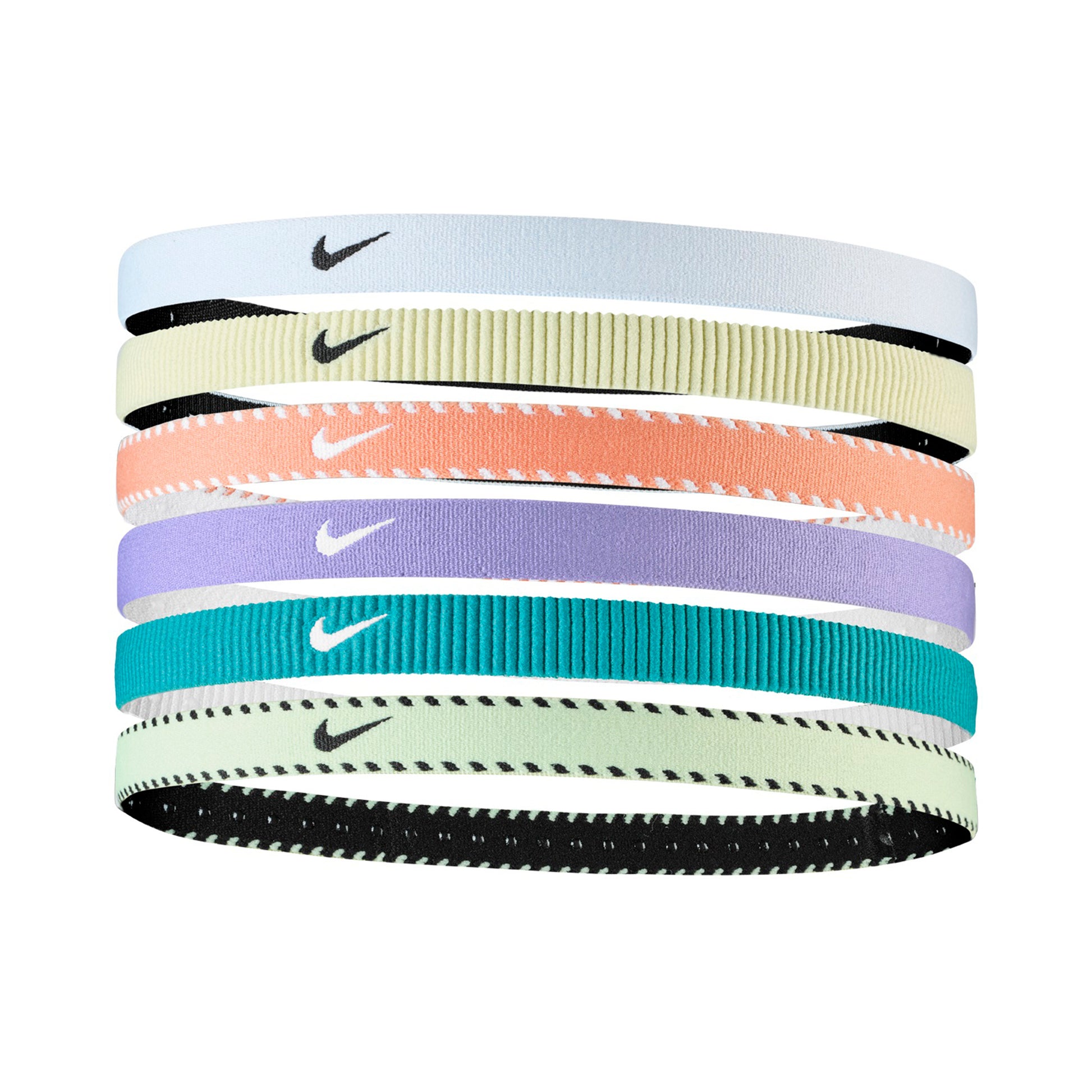 Nike Nike Flex Classic Čelenka 6ks Balení-Fialová,Bílá