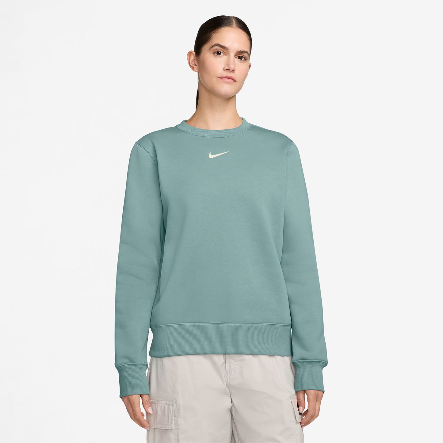 Nike Phoenix Fleece Crew Mikina Dámy-Šalvia