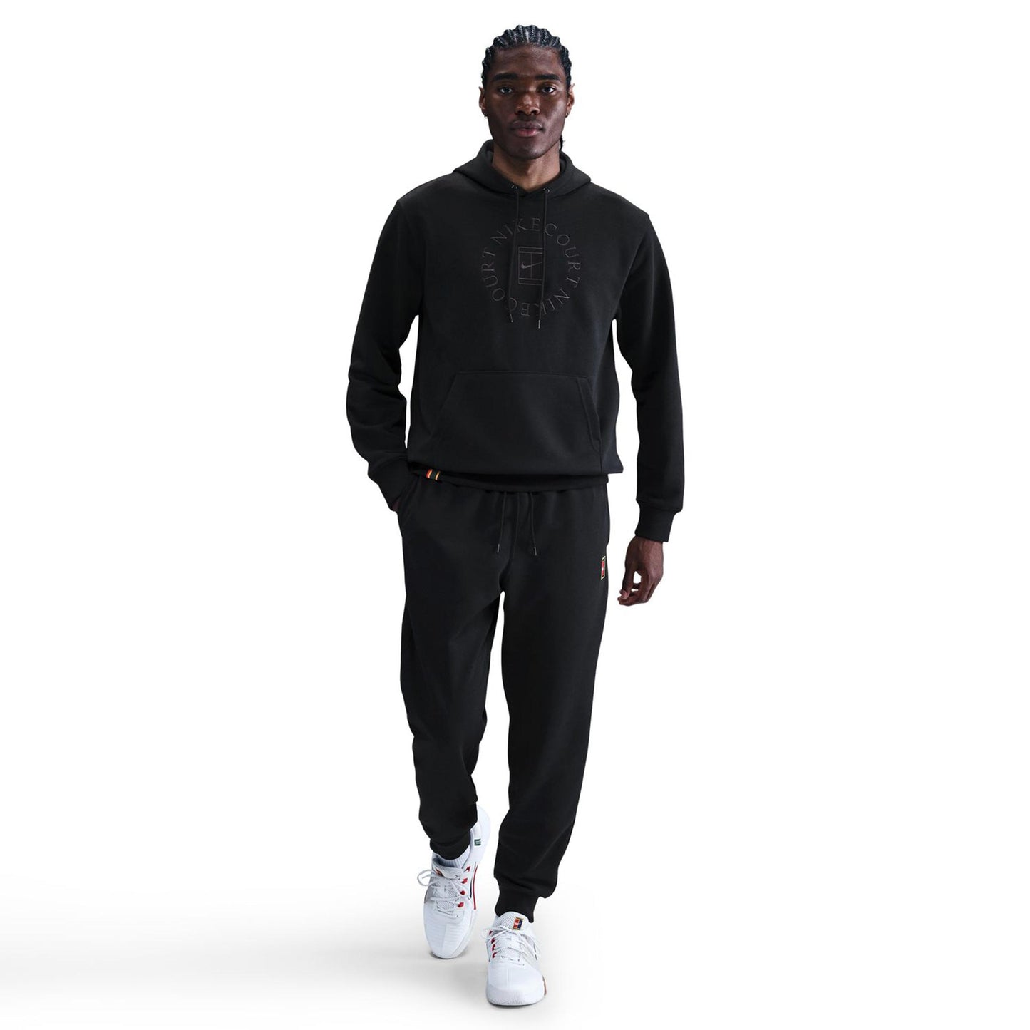 Nike Court Dri-Fit Heritage Hoody Muži - Černá