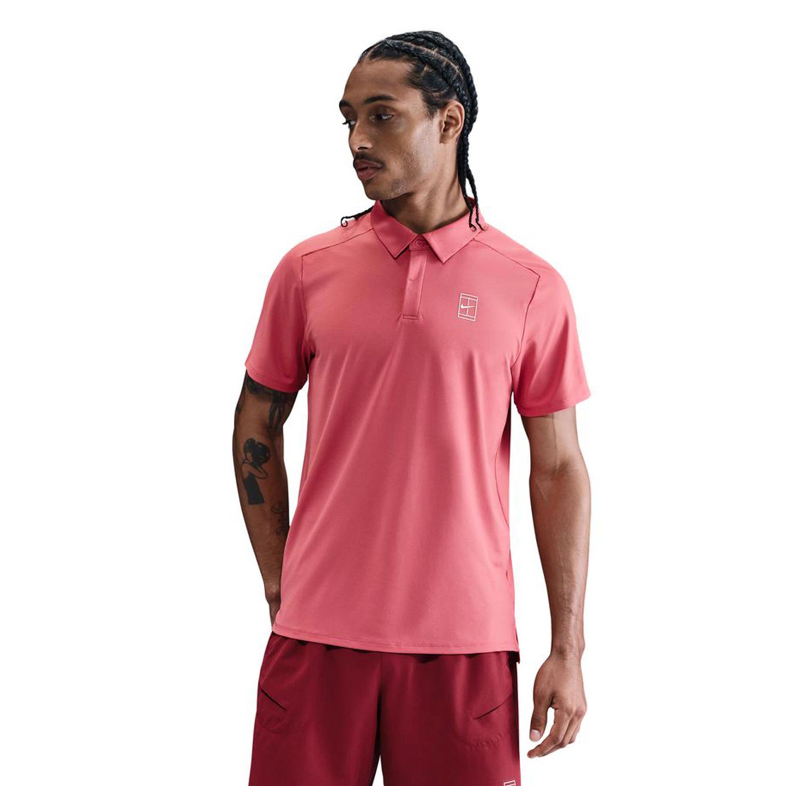 Nike Court Dri-Fit Advantage Pólo Muži-Berry