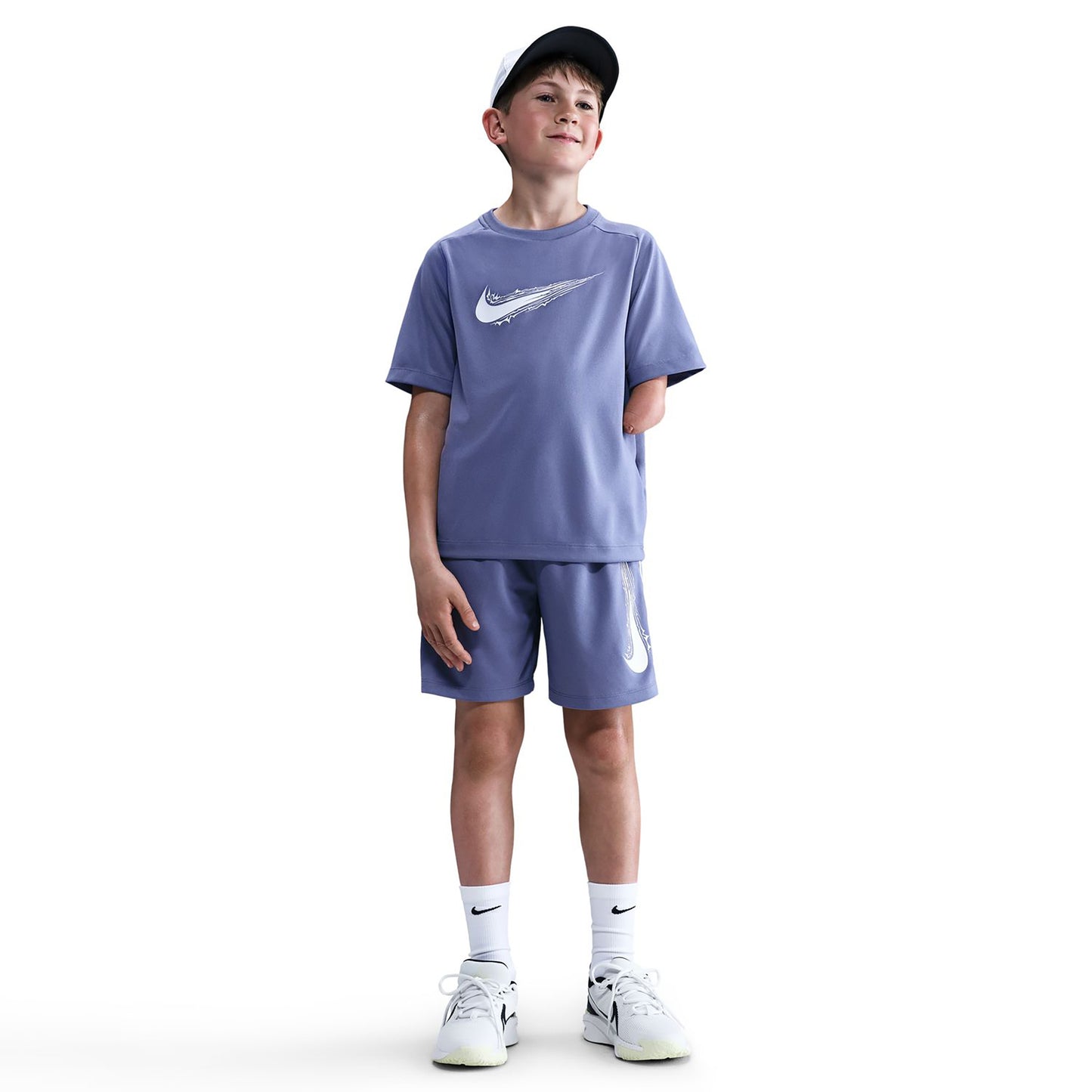 Nike Dri-Fit Multi Šortky Děti-Modro-šedá