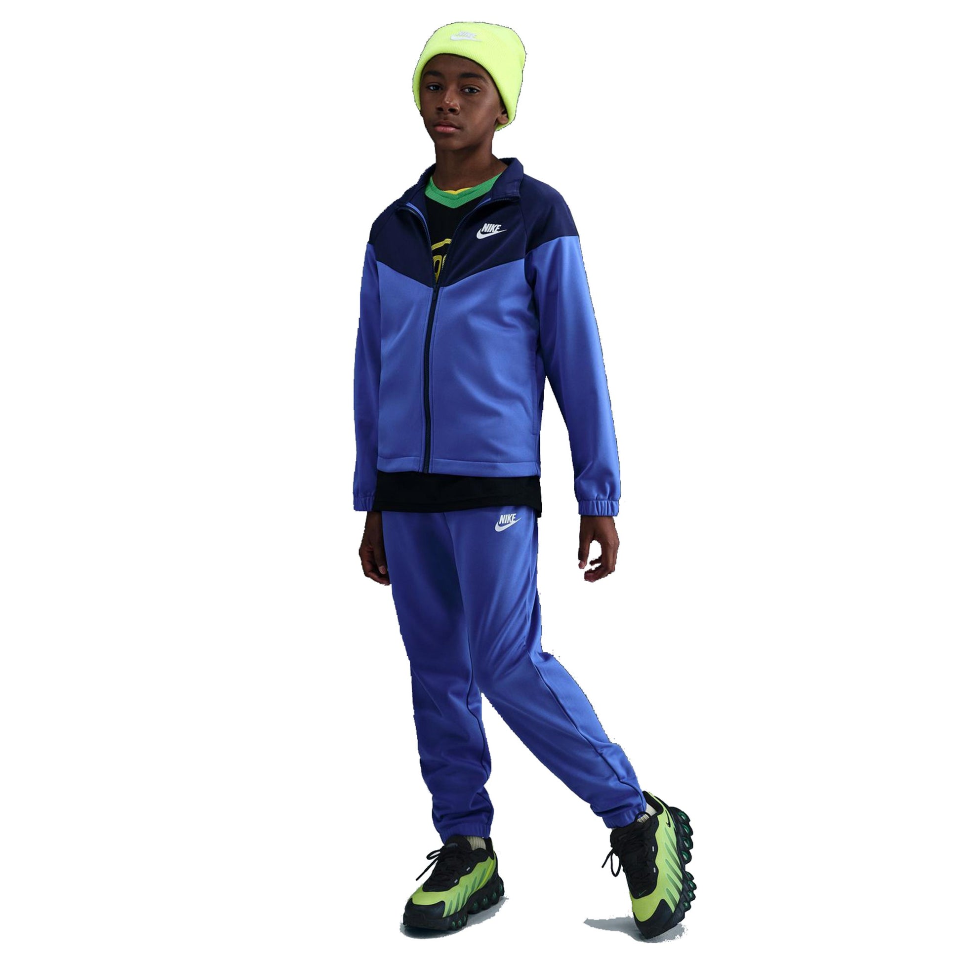 Nike Dri-Fit Full-Zip Tréninkový Souprava Děti-Modrá,Modro-šedá