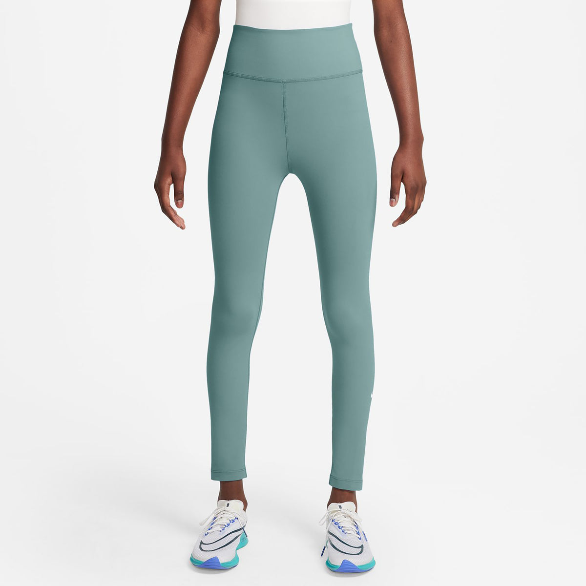 Nike Dri-Fit One Těsné Dívky-Šalvia