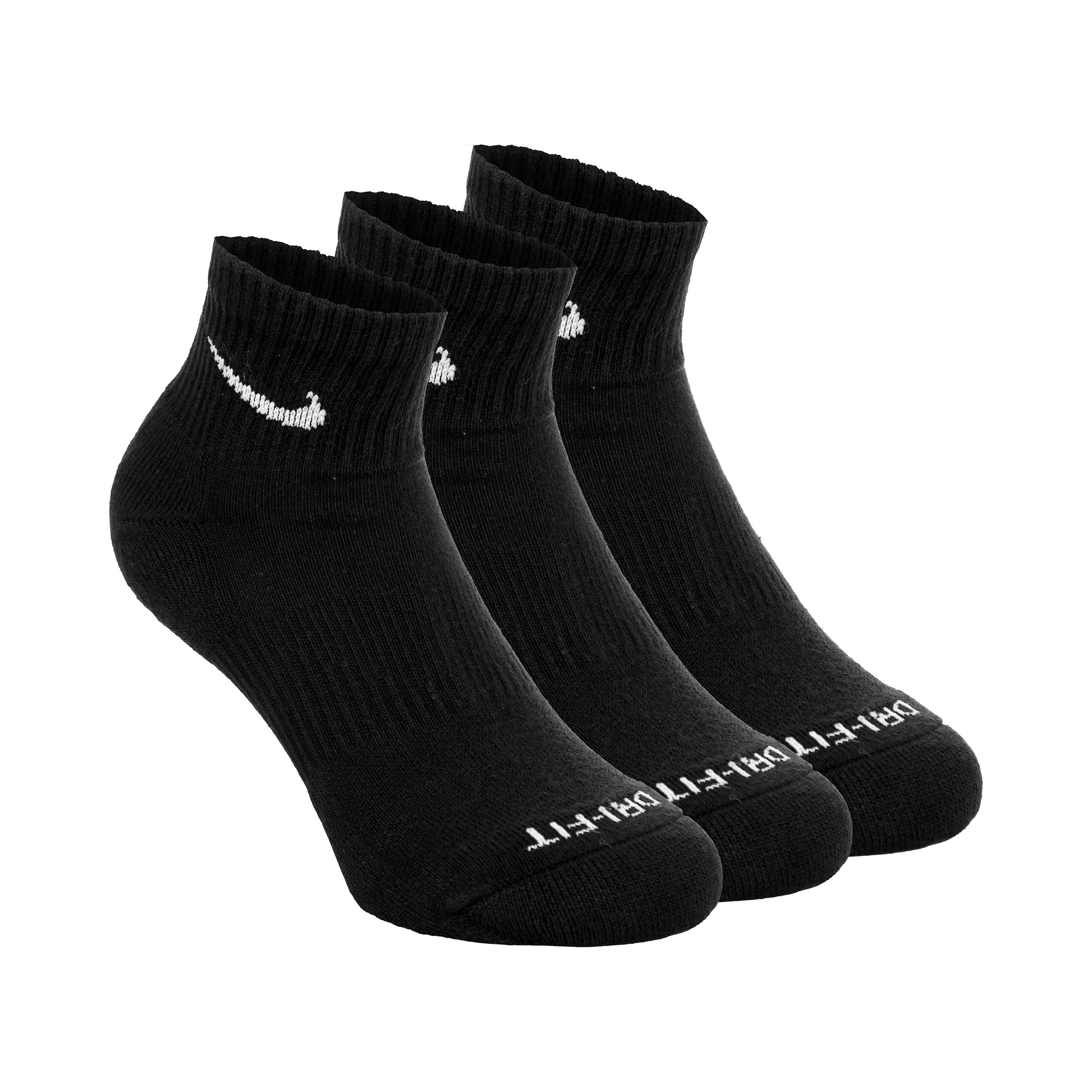 Nike Everyday Plus Cushioned Tenisové Ponožky-Černá