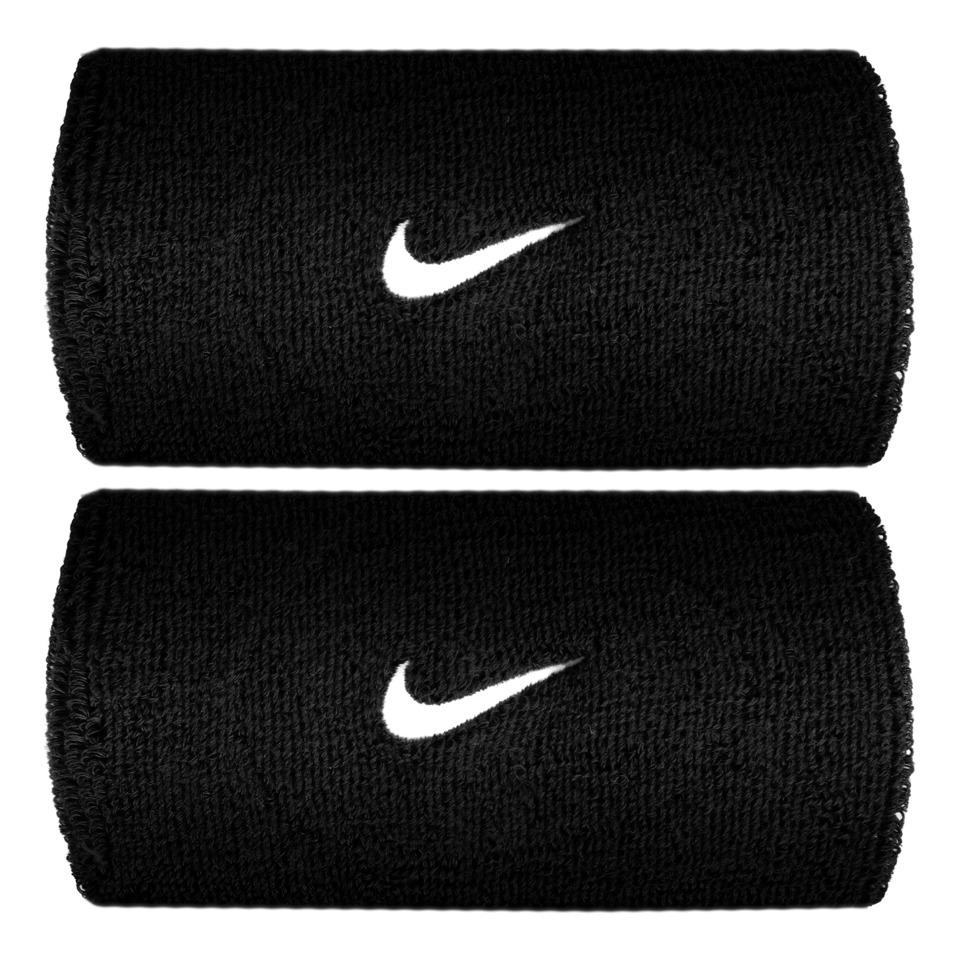 Nike Swoosh Classic Doublewide Potítko dlhý - černá, bílá