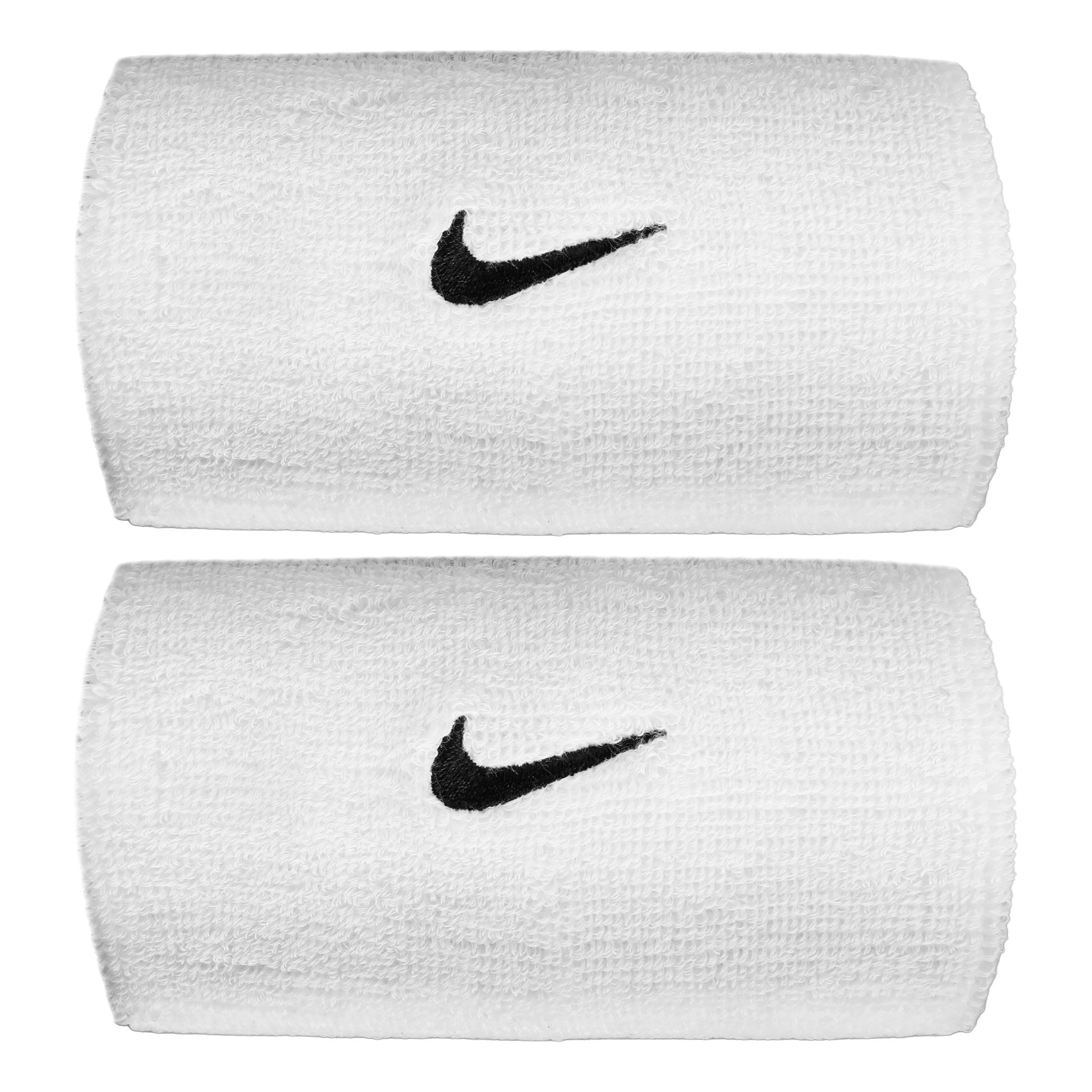 Nike Swoosh Classic Doublewide Potítko dlhý - bílá, černá