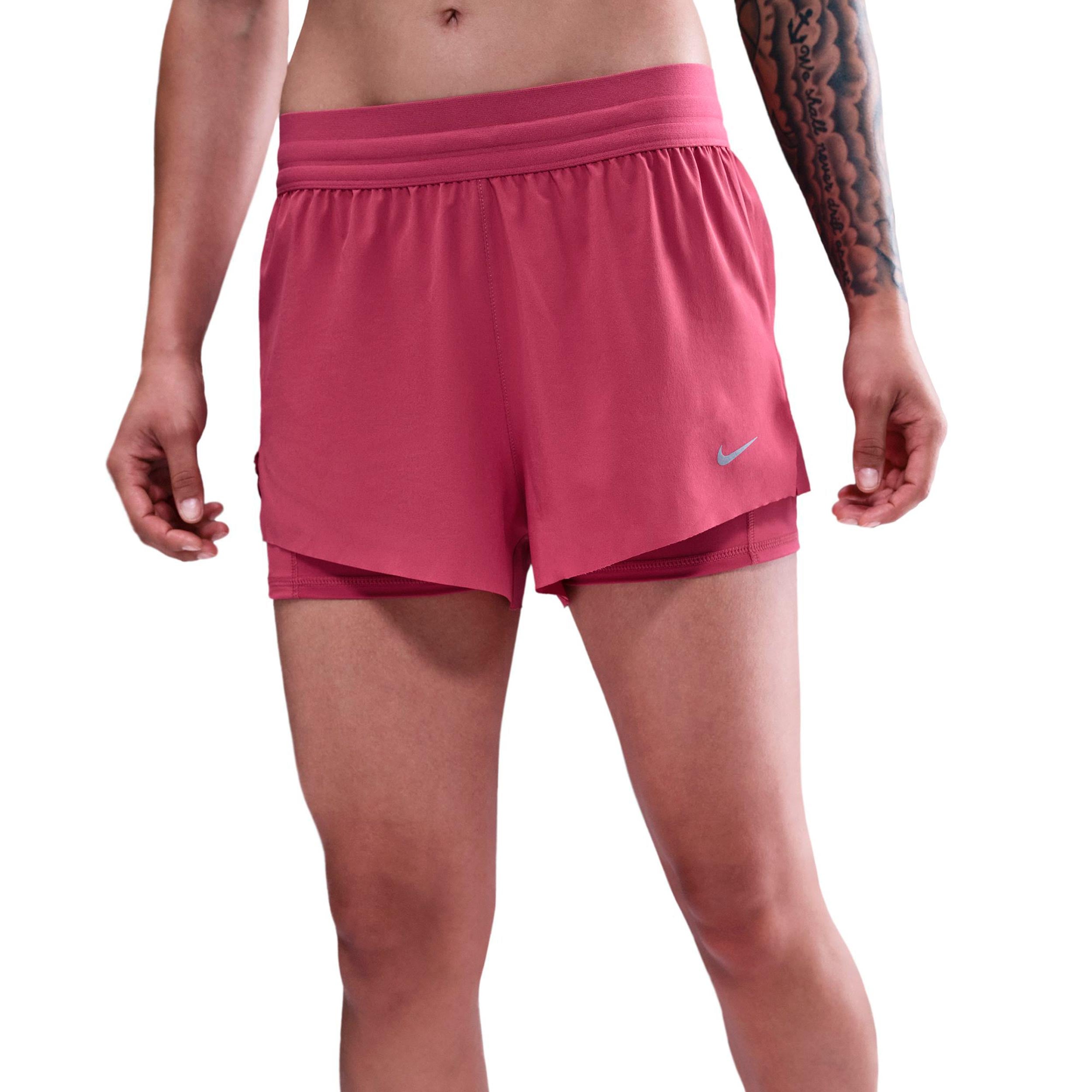 Nike Swift Bežecké šortky Dámy - bobuľa, stříbrná