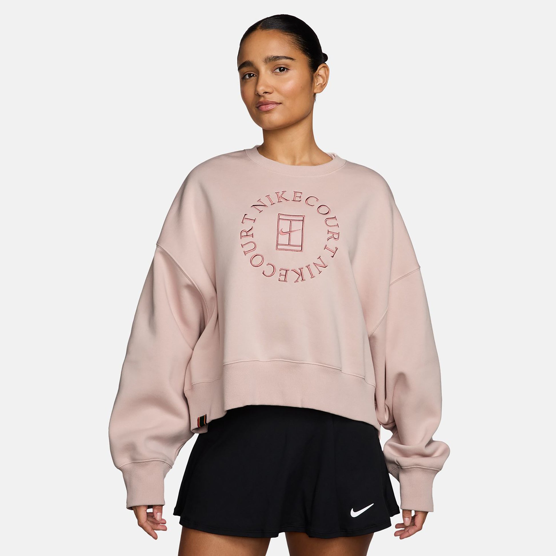 Nike Court Phoenix Over-Oversized Crew Heritage Mikina Dámy - stará ružová, vijolična