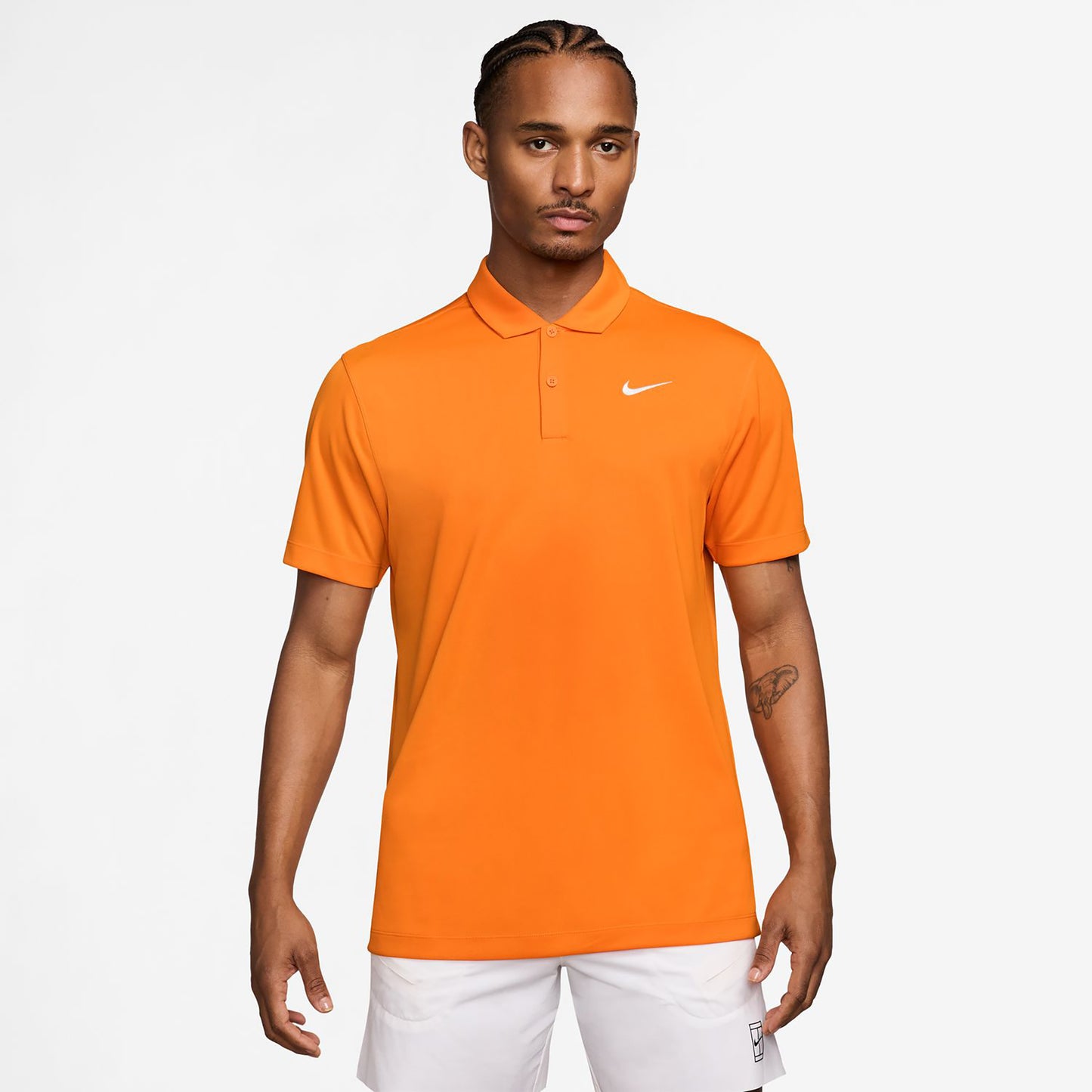 Nike Dri-Fit Victory Court Solid Pólo Muži - oranžová, bílá