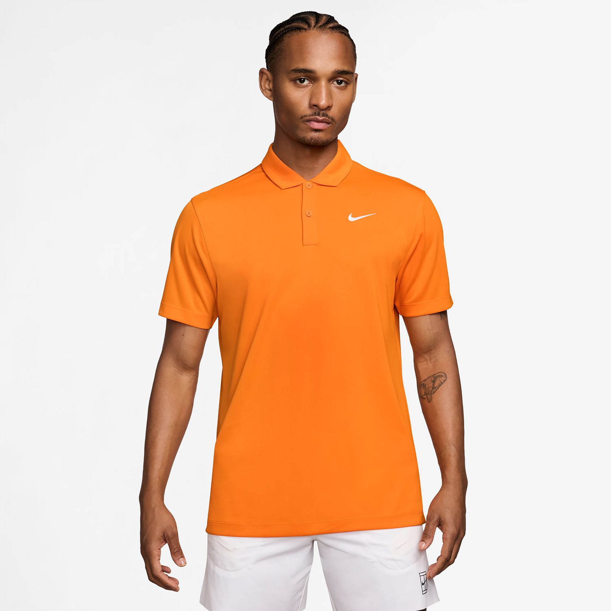 Nike Dri-Fit Victory Court Solid Pólo Muži - oranžová, bílá