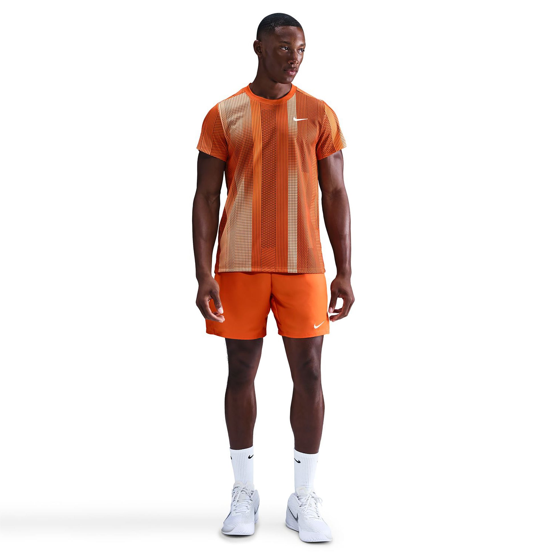 Nike Court Victory Dri-Fit Print Tričko Muži - oranžová, bílá