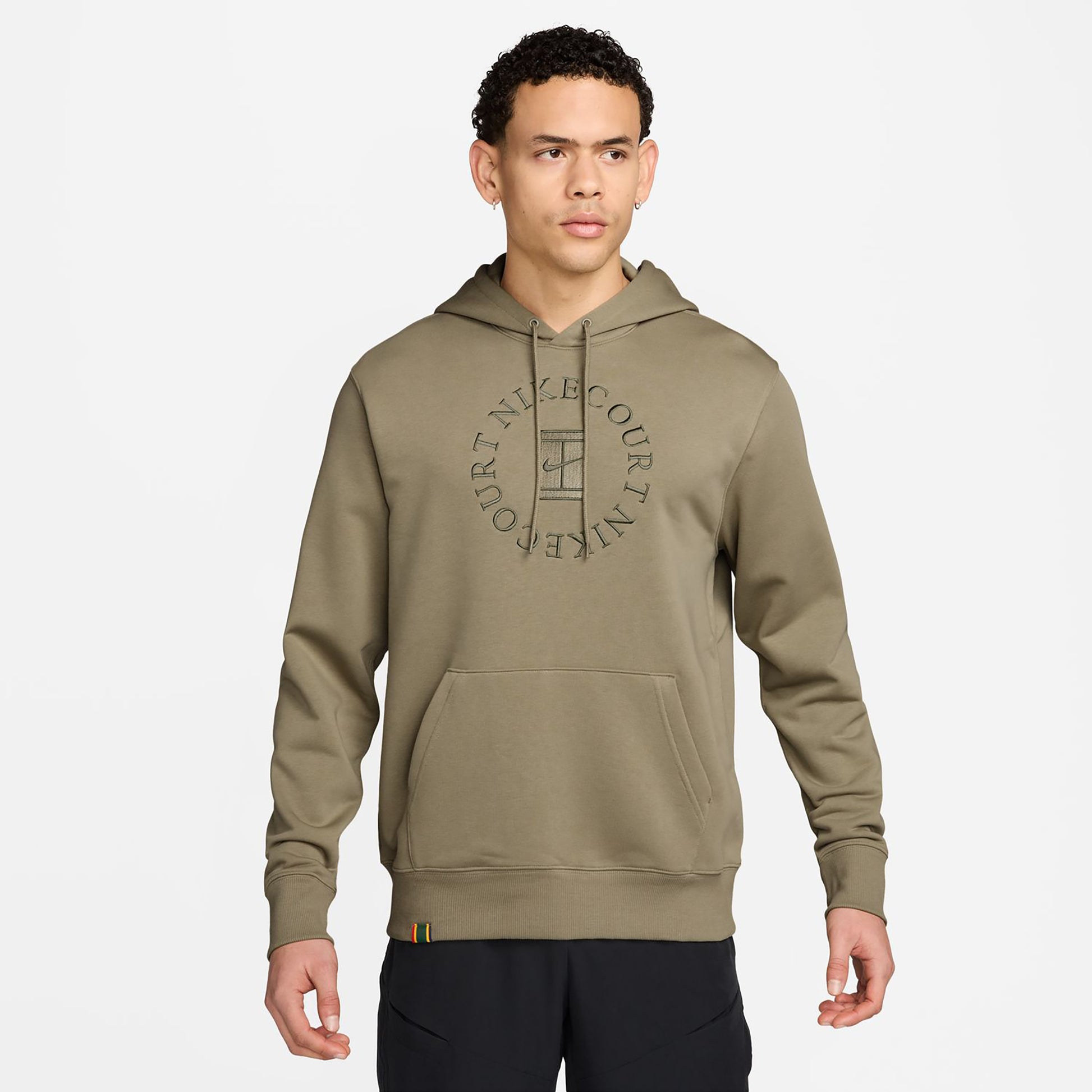 Nike Court Dri-Fit Heritage Hoody Muži - olivová, olivová