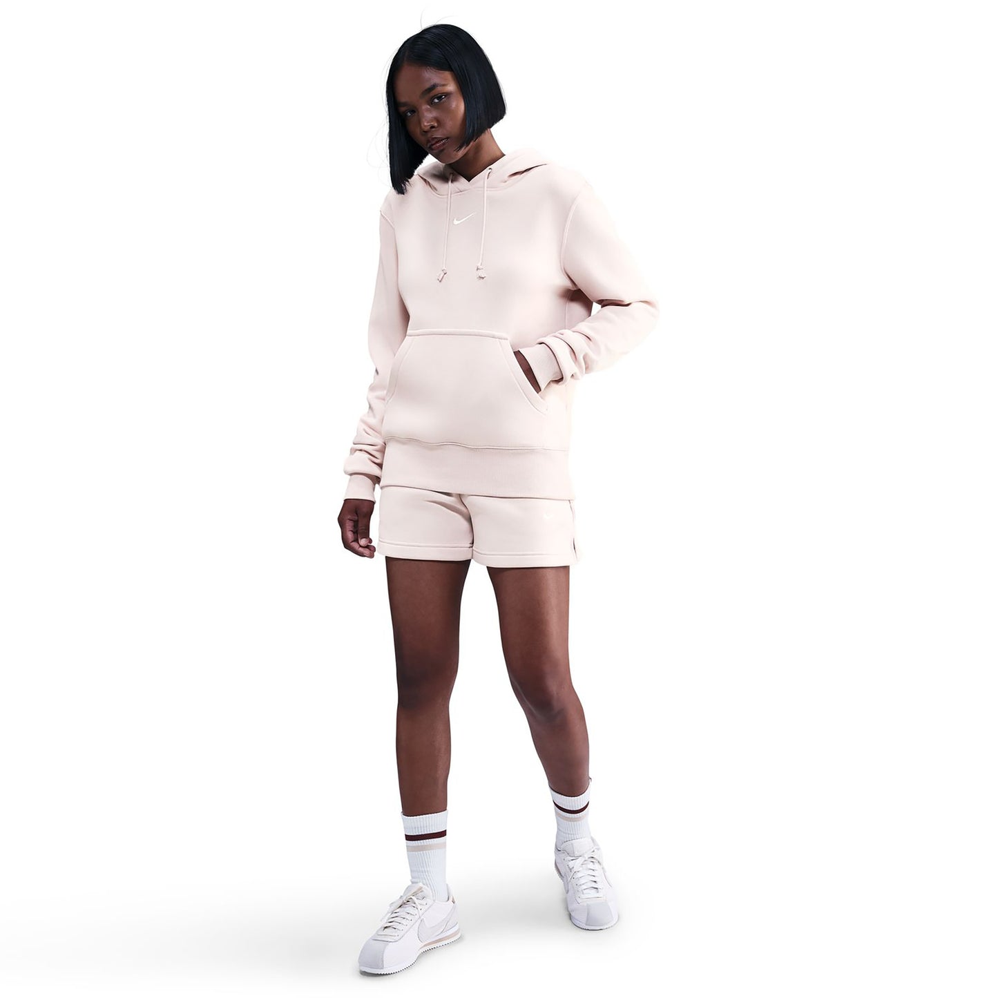 Nike Phoenix Fleece Hoody Dámy-stará ružová