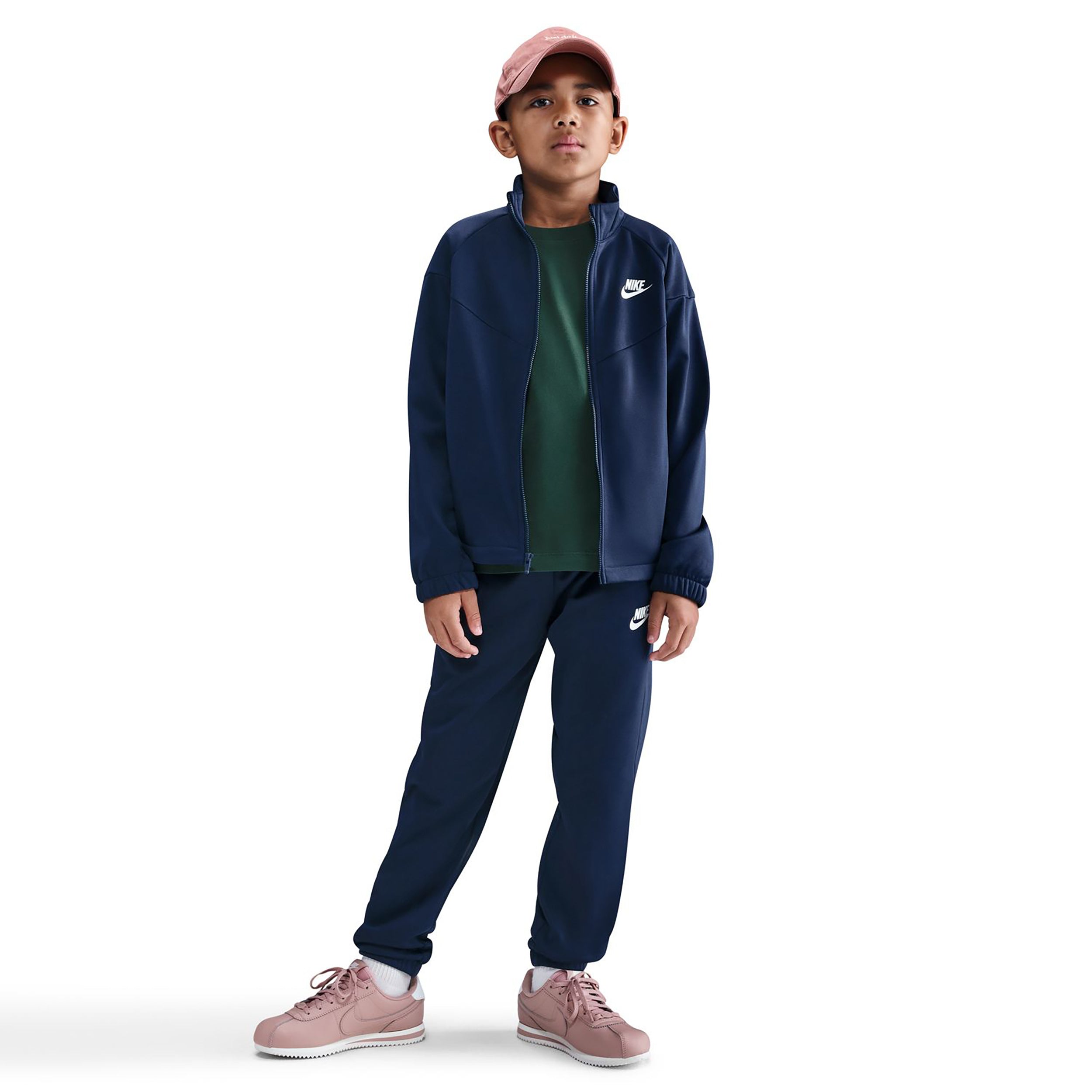 Nike Dri-Fit Full-Zip Tréninkový souprava Děti-tmavě modrá