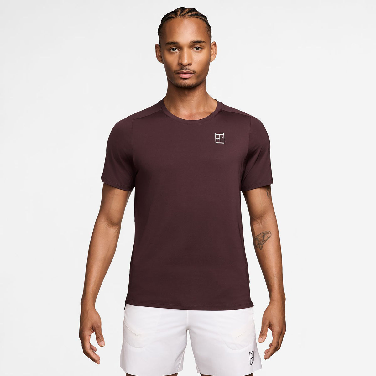 Nike Sinner Court Dri-FIT Advantage Tričko Muži - tmavě červená, bílá