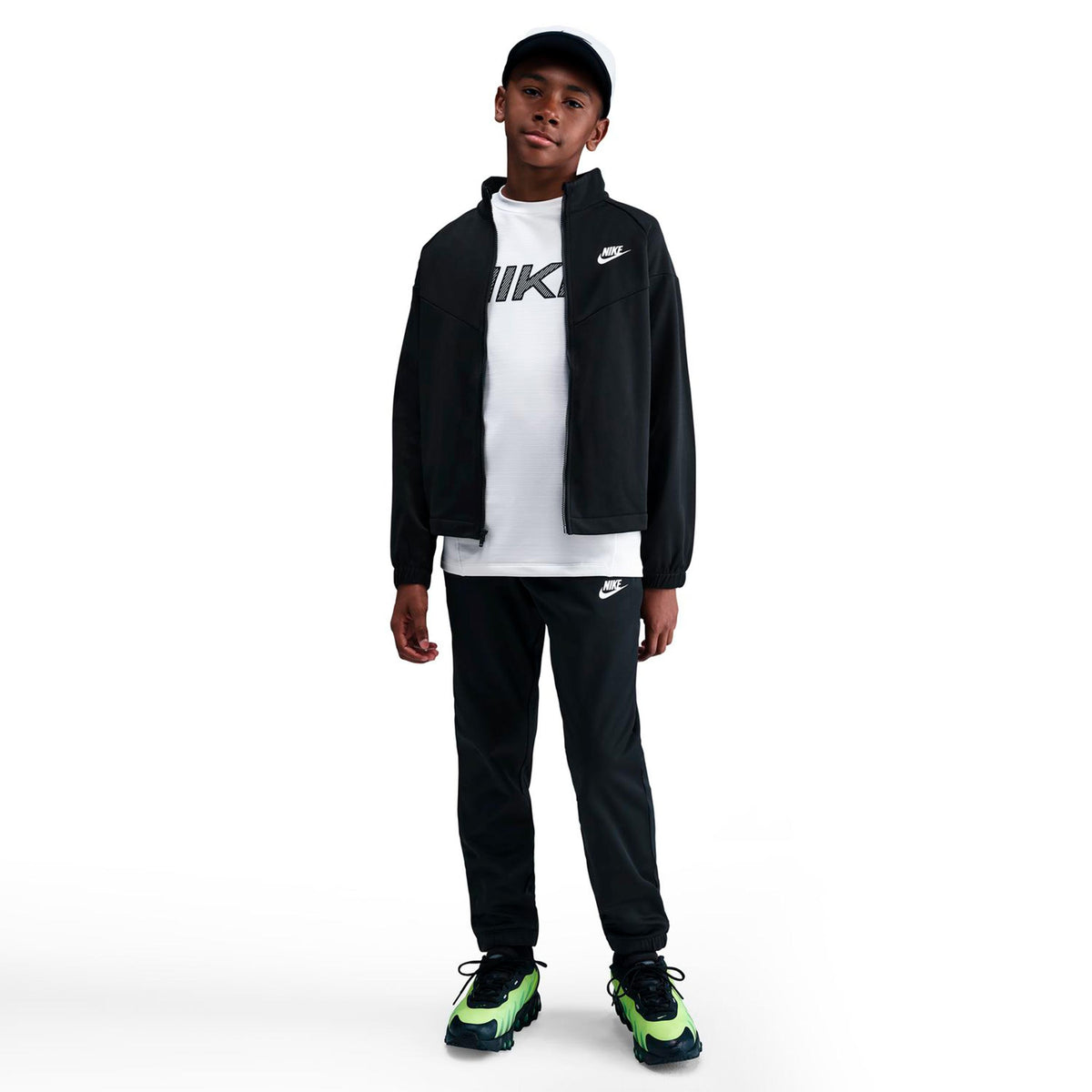 Nike Dri-Fit Full-Zip Tréninkový souprava - černá, bílá