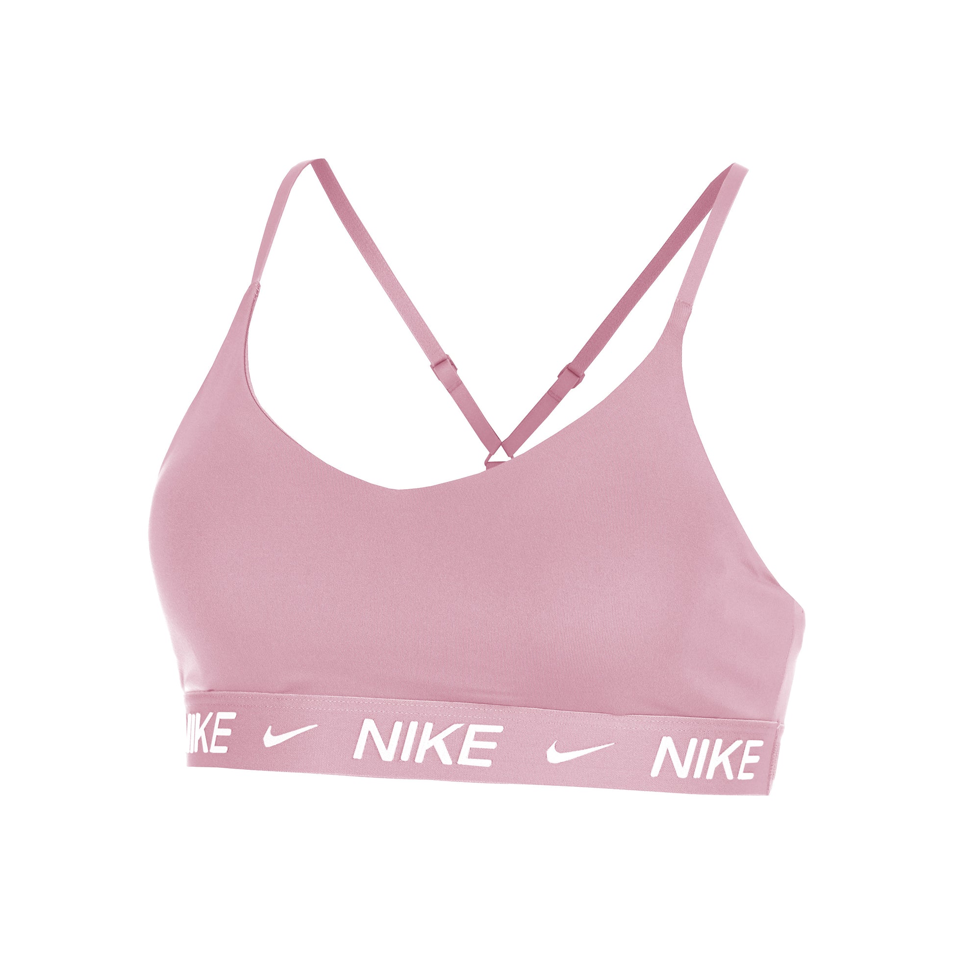 Nike Dri-Fit INDY LGT Support Sportovní podprsenka Dámy-stará ružová