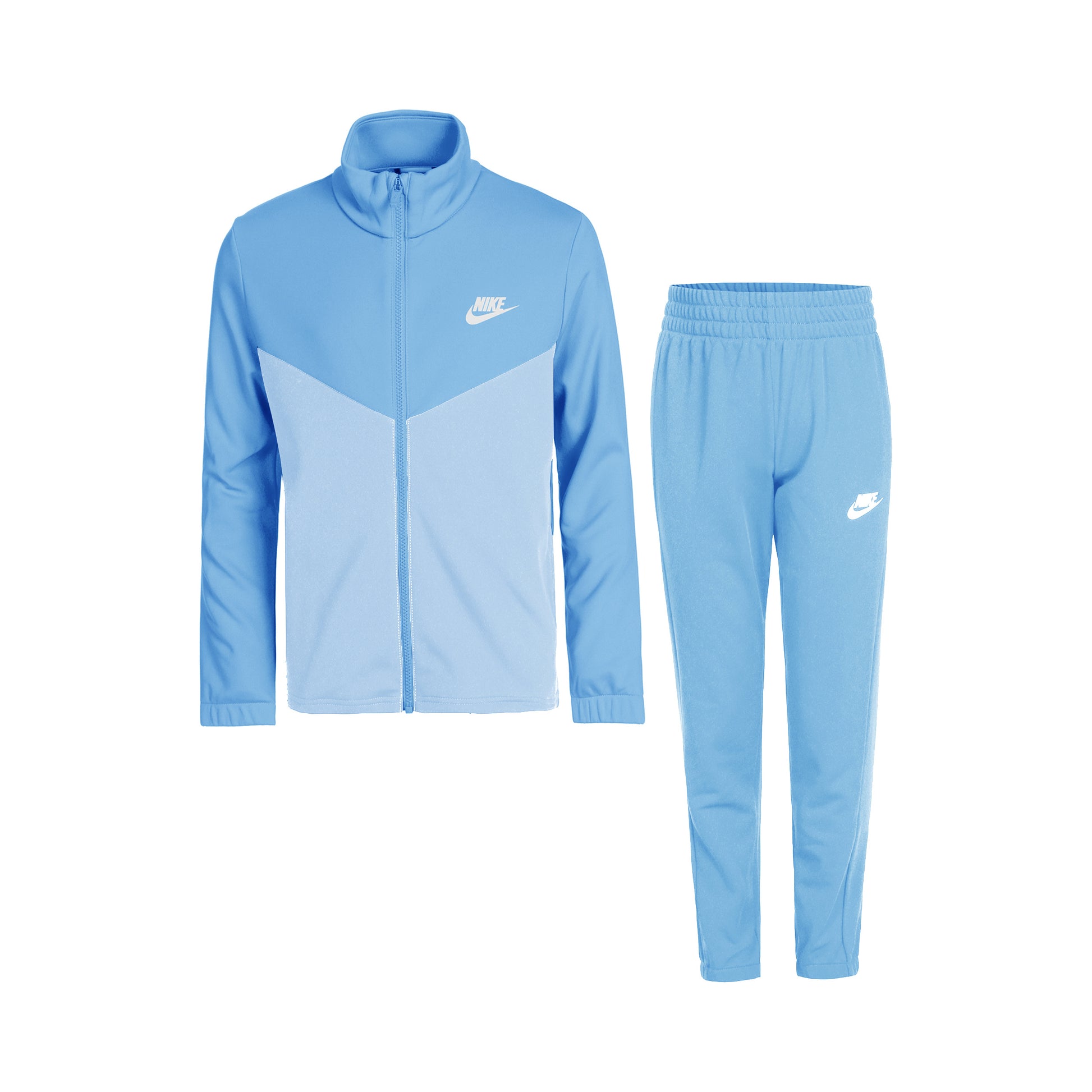 Nike Poly Fullzip Tréninkový Souprava Děti-Světle Modrá