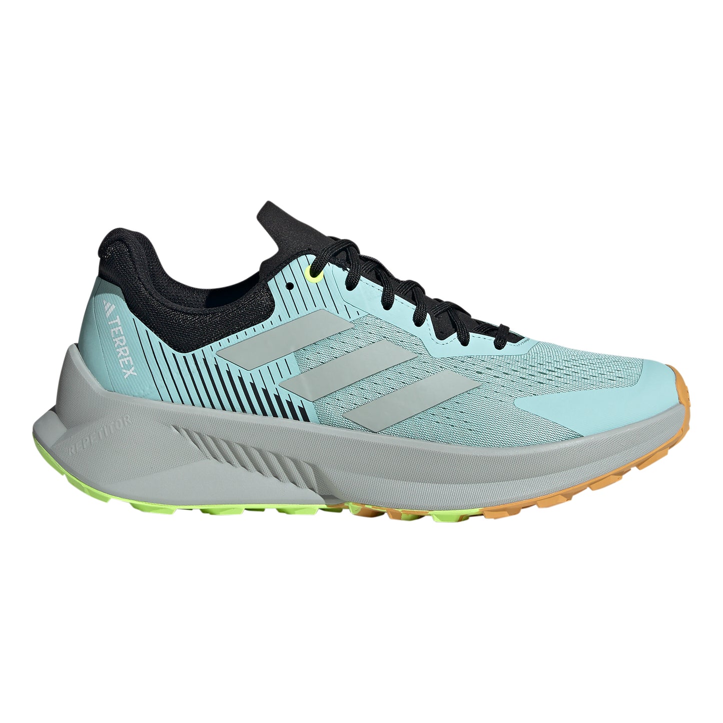 adidas Soulstride Flow Obuv pro měkčí povrch,žádný asfalt Muži - šedá, limetková