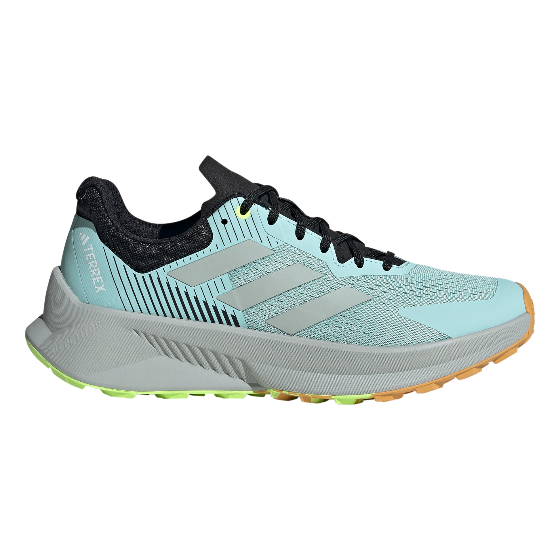 adidas Soulstride Flow Obuv pro měkčí povrch,žádný asfalt Muži - šedá, limetková