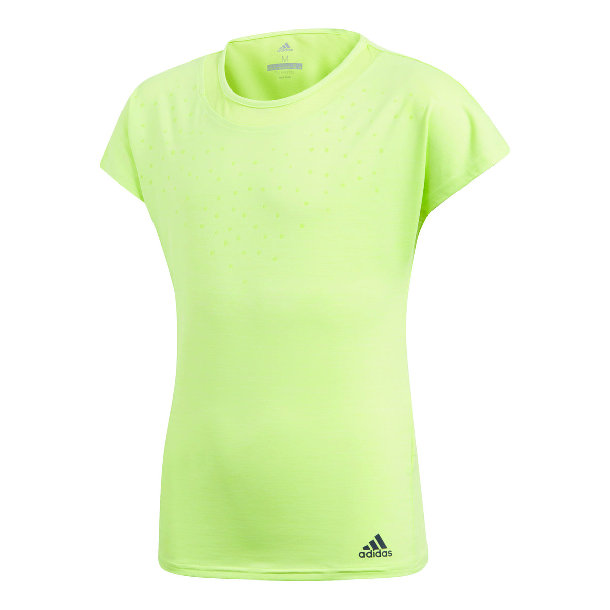 adidas Dotty Tričko Dívky - citrónově žlutá, tmavě modrá