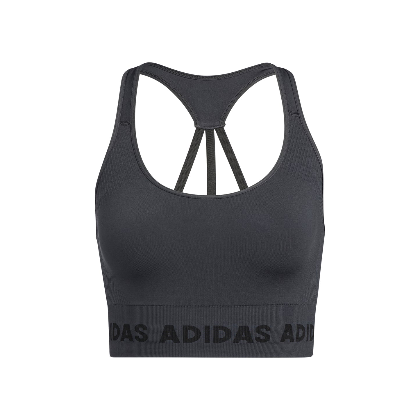 adidas Aeroknit Sportovní podprsenka Dámy - tmavě šedá, černá