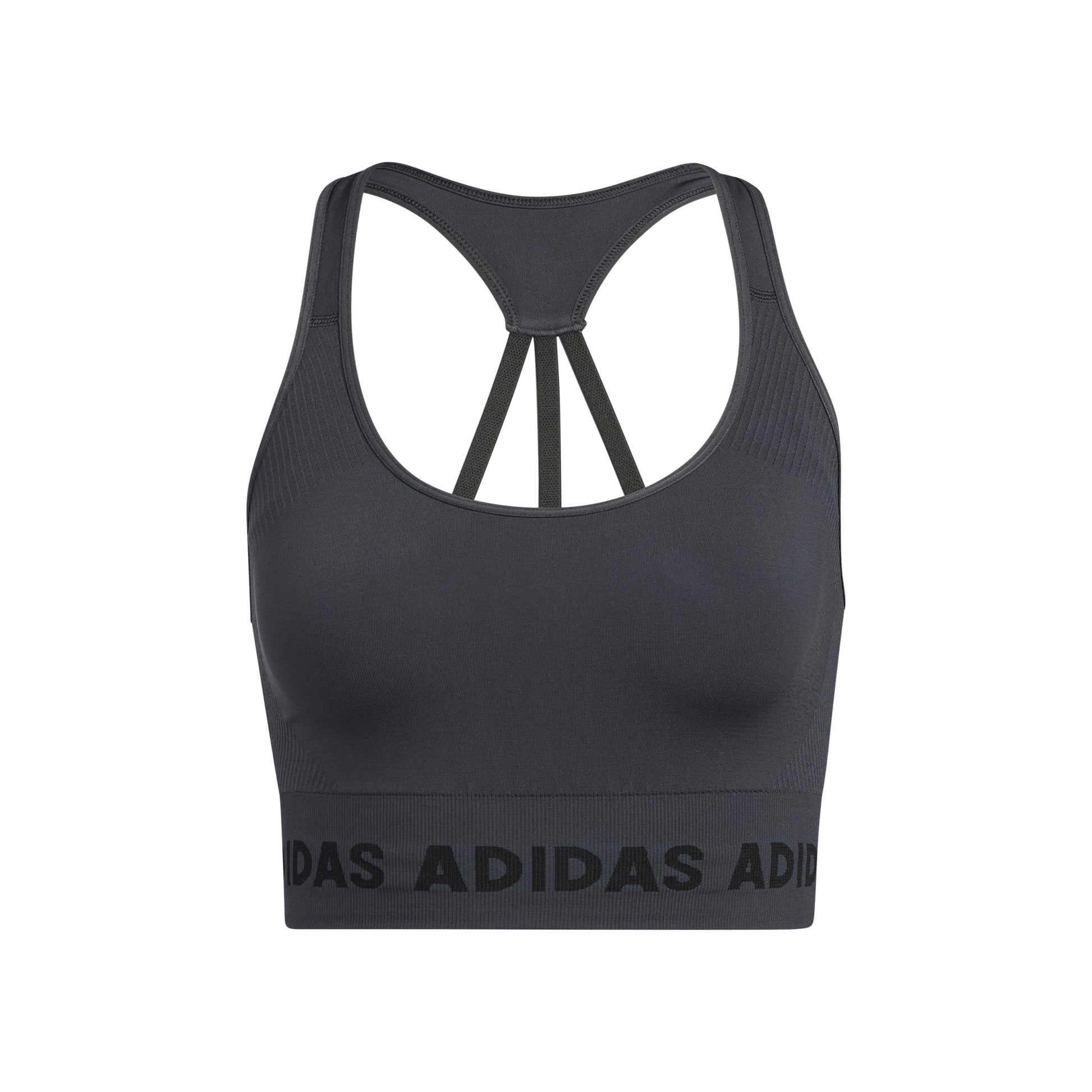 adidas Aeroknit Sportovní podprsenka Dámy - tmavě šedá, černá