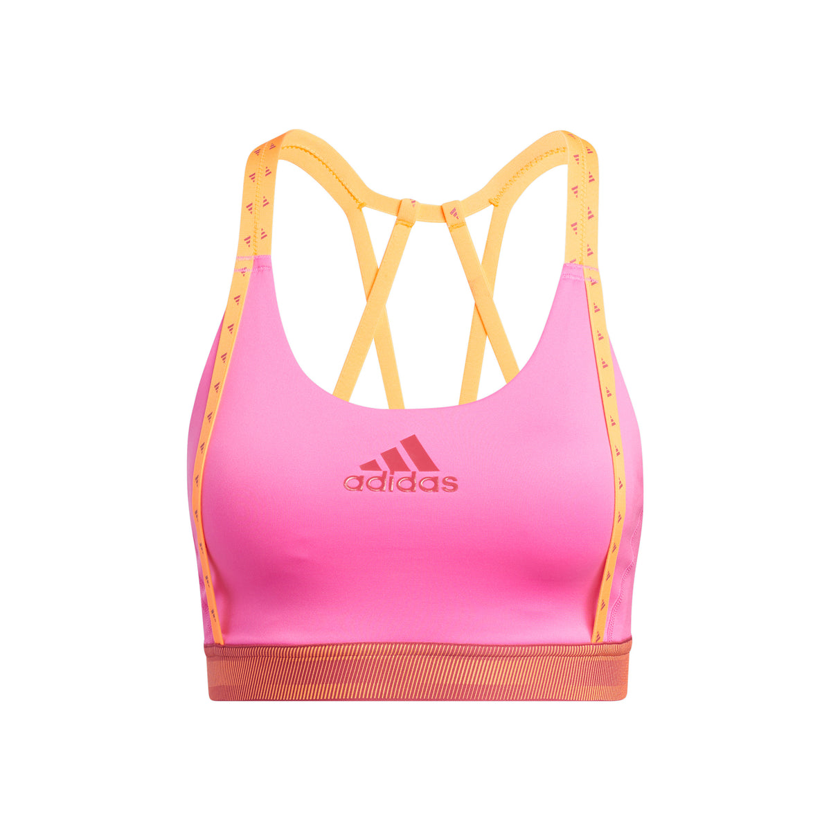 adidas Don´t Rest Branded Sportovní podprsenka Dámy - neonové růžová, žlutá