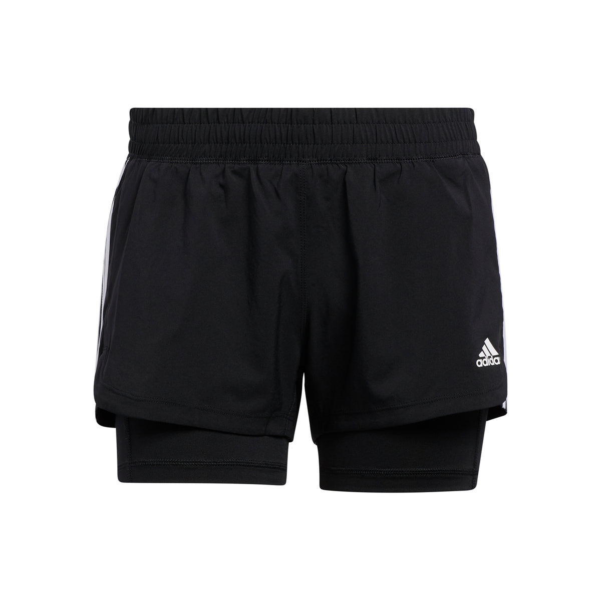 adidas Pacer 3 Stripes 2in1 Šortky Dámy - černá, bílá