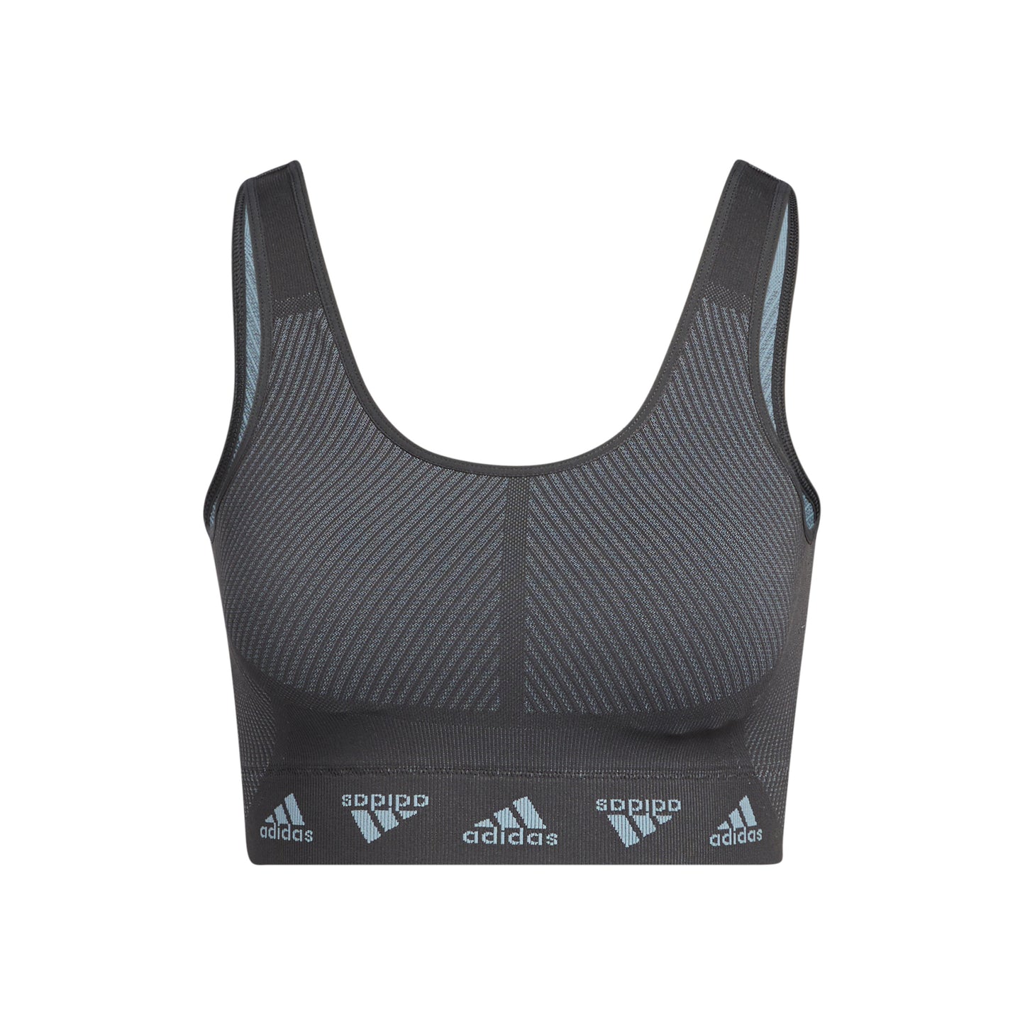adidas Aeroknit Sportovní podprsenka Dámy - tmavě šedá