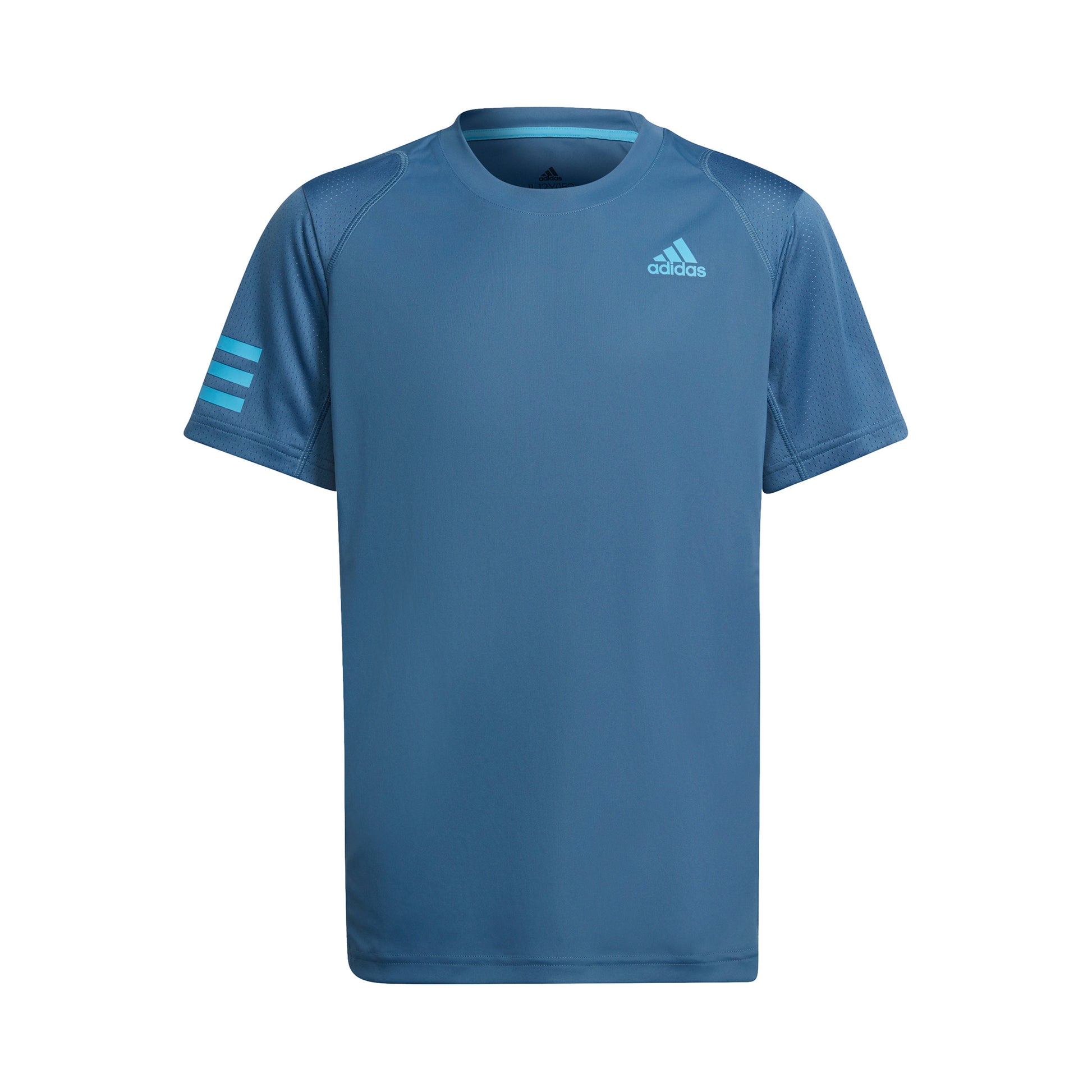adidas Club 3 Stripes Tričko Chlapci - modrá,