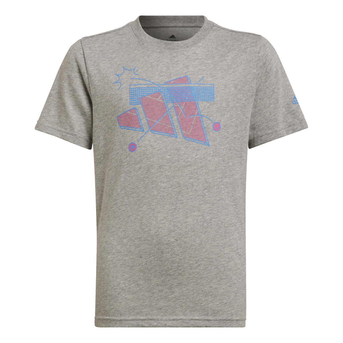 adidas Cat Graphic Tričko Chlapci - šedá,