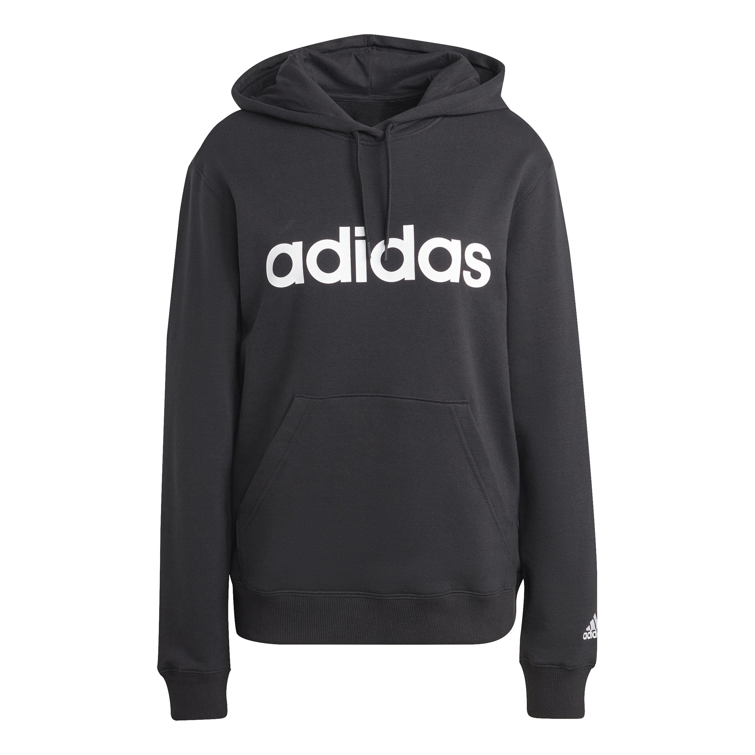 adidas Essentials Linear Hoody Dámy-Černá,Bílá