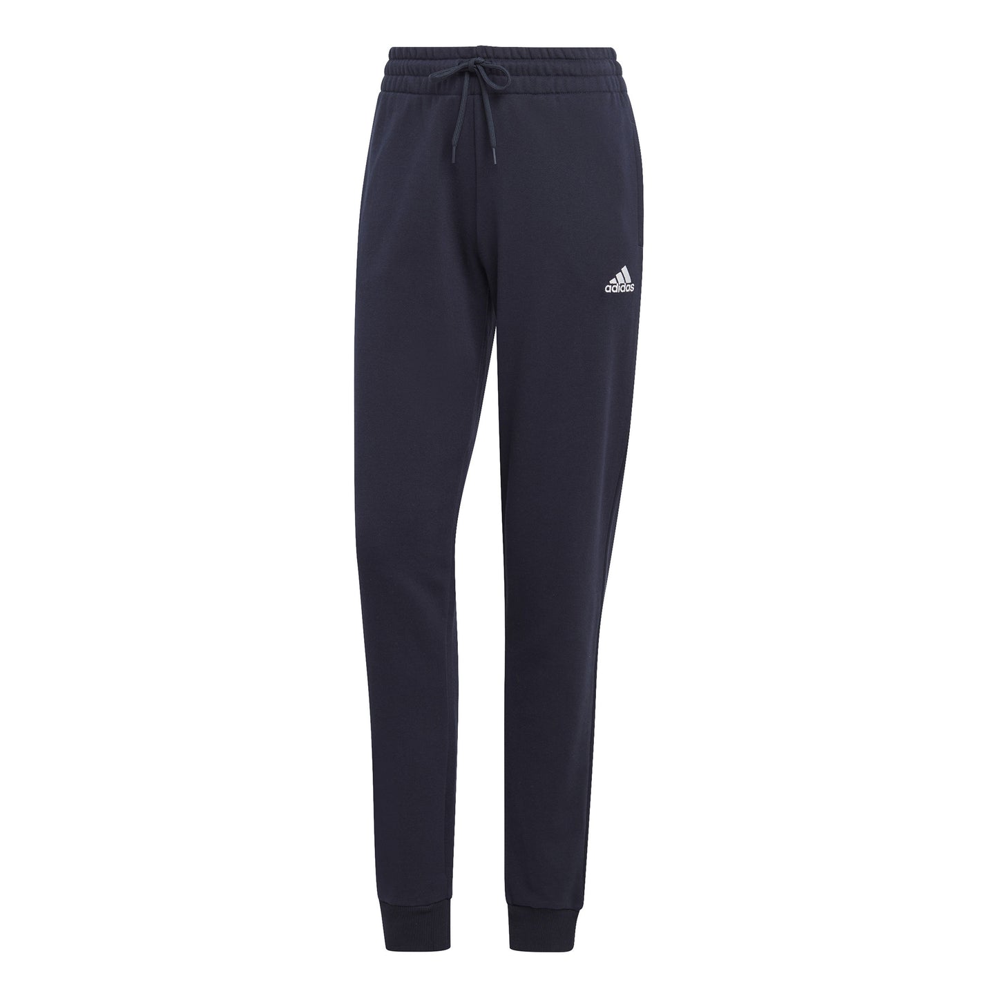 adidas Essentials Linear French Terry Tréninkové kalhoty Dámy - tmavě modrá, bílá