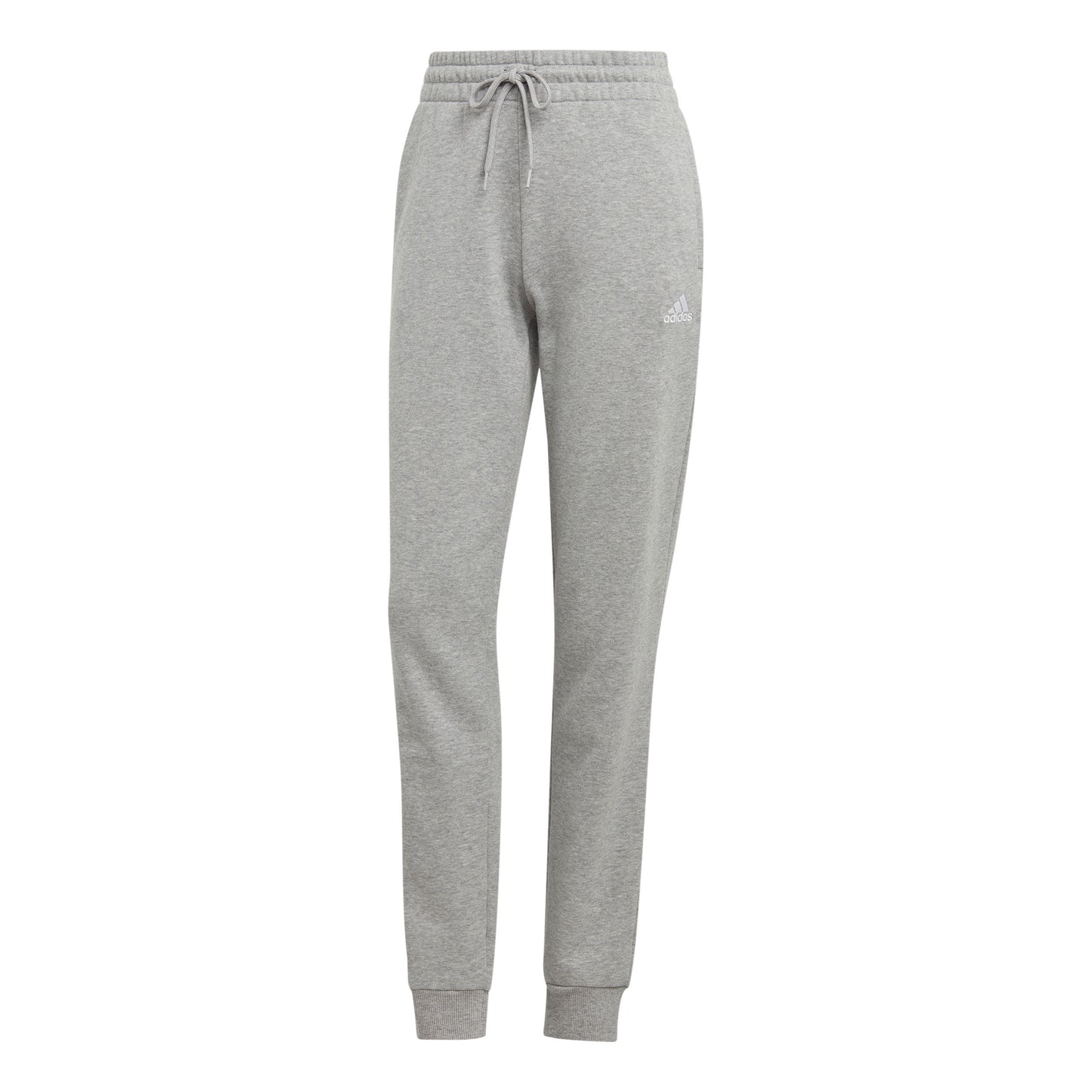 adidas Essentials Linear French Terry Cuffed Tréninkové Kalhoty Dámy-Světle Šedá,Bílá