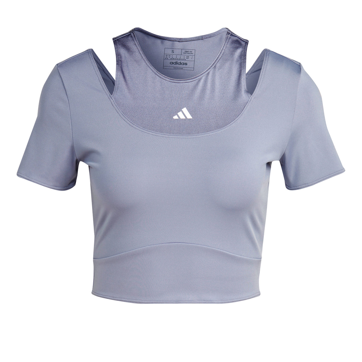 adidas HIIT AEROREADY Crop Training Tričko Dámy - šedá,