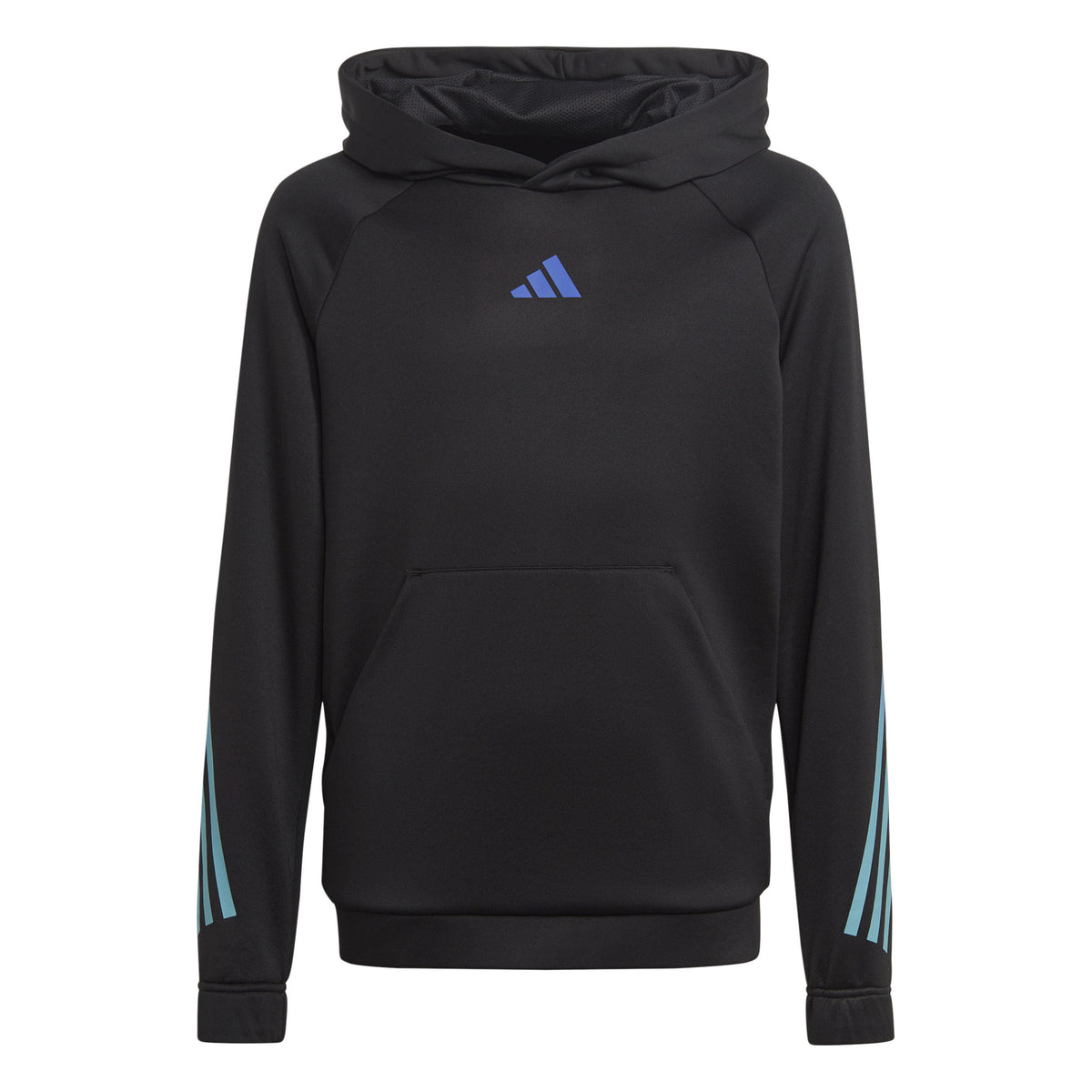 adidas Train Icons AEROREADY 3-Stripes Hoody Chlapci - černá, modrá