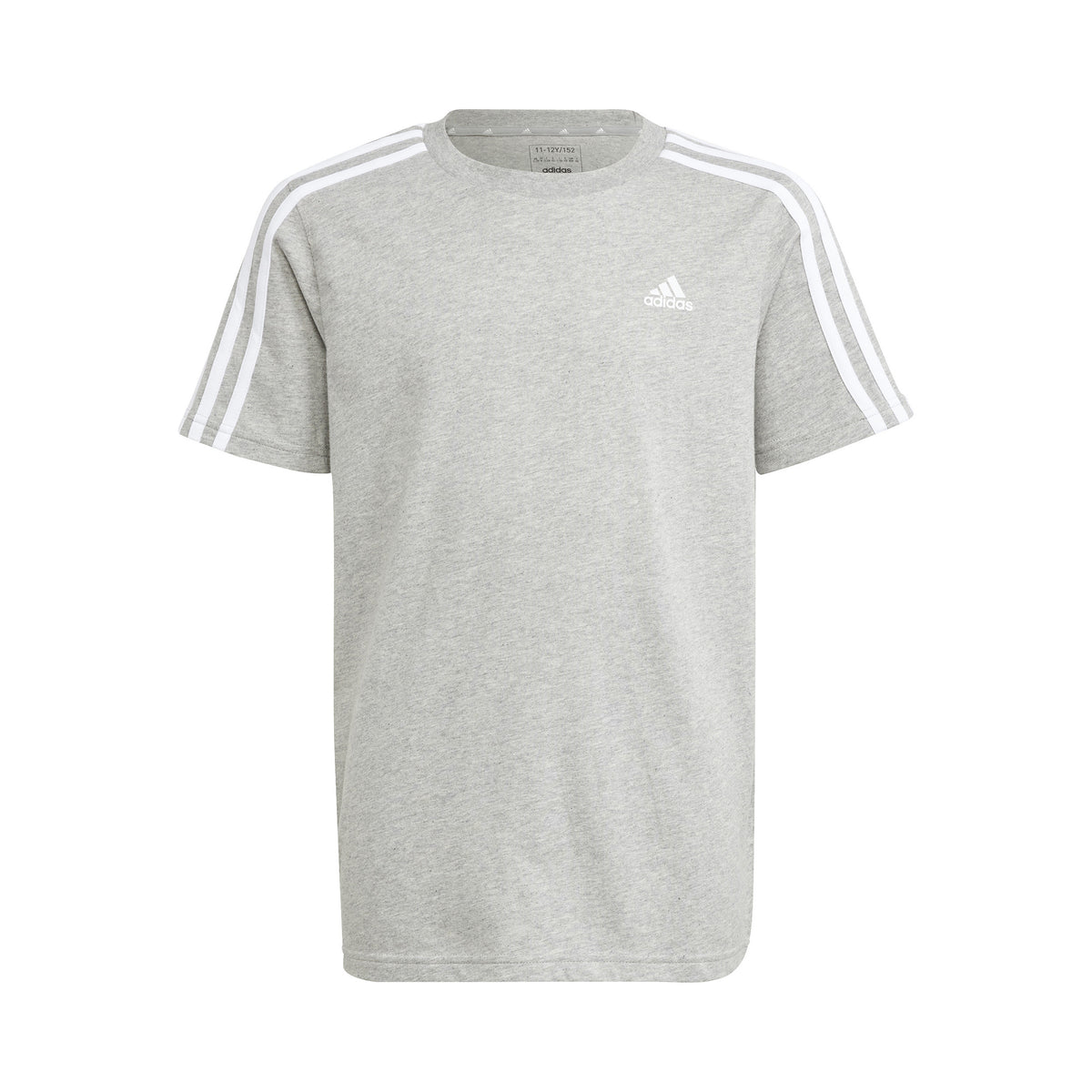 adidas 3Stripes Tričko Chlapci - světle šedá, bílá