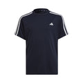 Train AEROREADY 3-Stripes Regular-Fit Tričko Chlapci - tmavě modrá, bílá