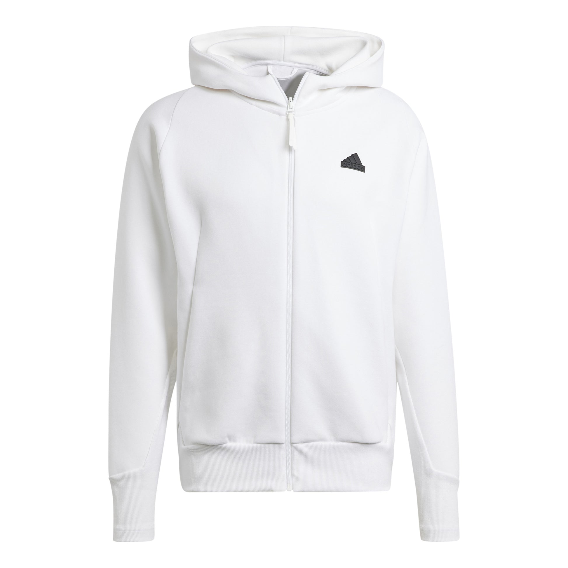 adidas Zone Printed Full-Zip Mikina s kapucí Muži - bílá,