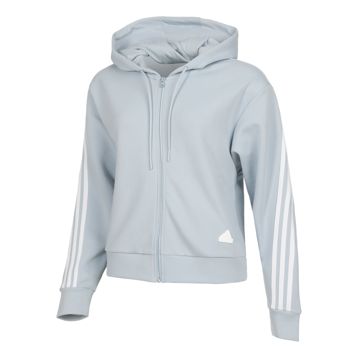 adidas Linear French Terry Mikina s kapucí Dámy - modro-šedá, bílá