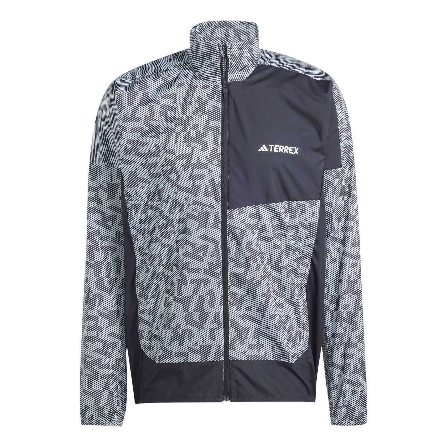 adidas Terrex Trail Wind Běžecká bunda Muži - šedá, černá